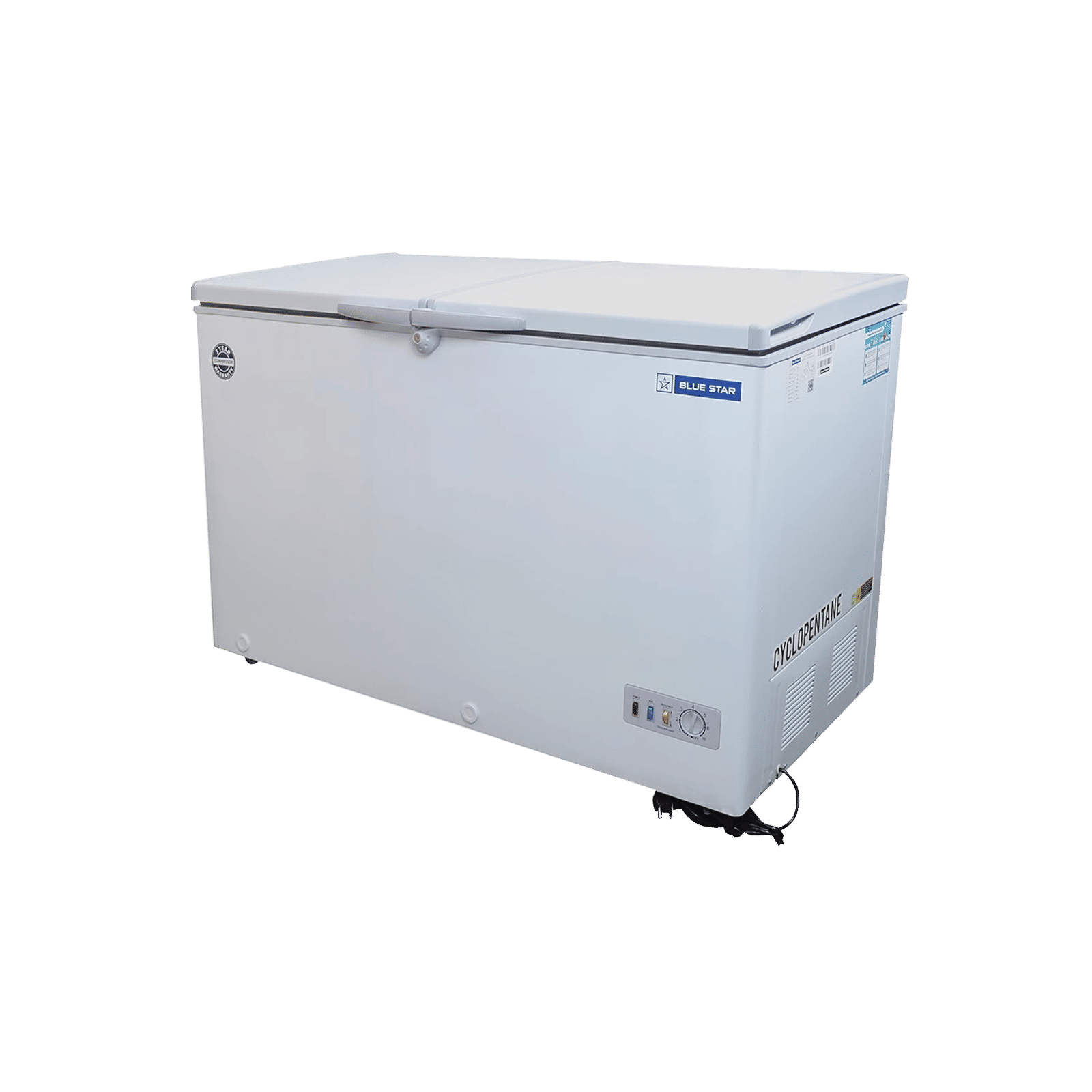 Blue Star 335 Litres Double Door Chest Freezer (Direct Cooling Technology, CHFK350DGS, White)_5