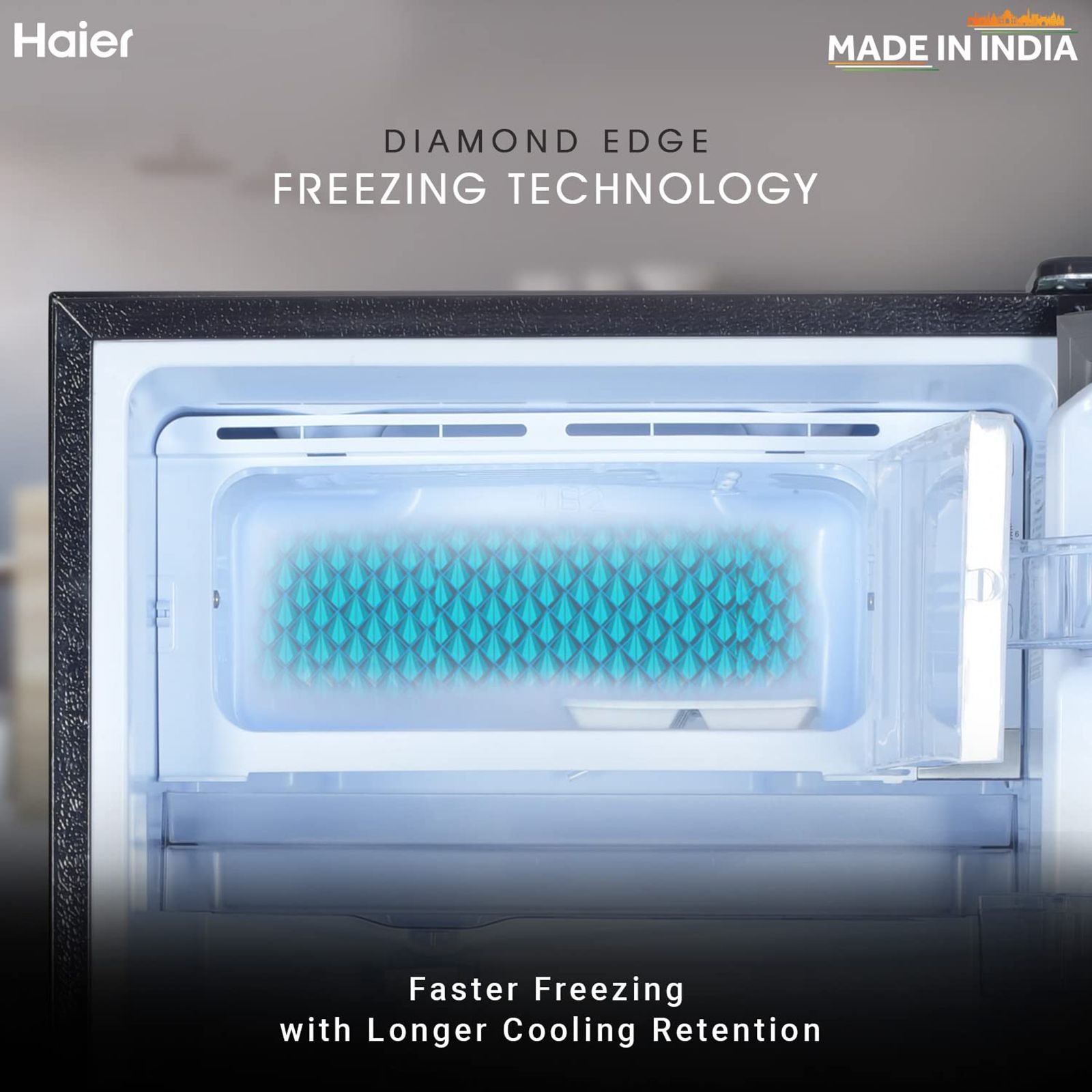 Haier 175 Litres 2 Star Direct Cool Single Door Refrigerator with Antibacterial Gasket (HED-182ME-N, Marine Erica) Haier 175 Litres 2 Star Direct Cool Single Door Refrigerator with Antibacterial Gasket (HED-182ME-N, Marine Erica)_8