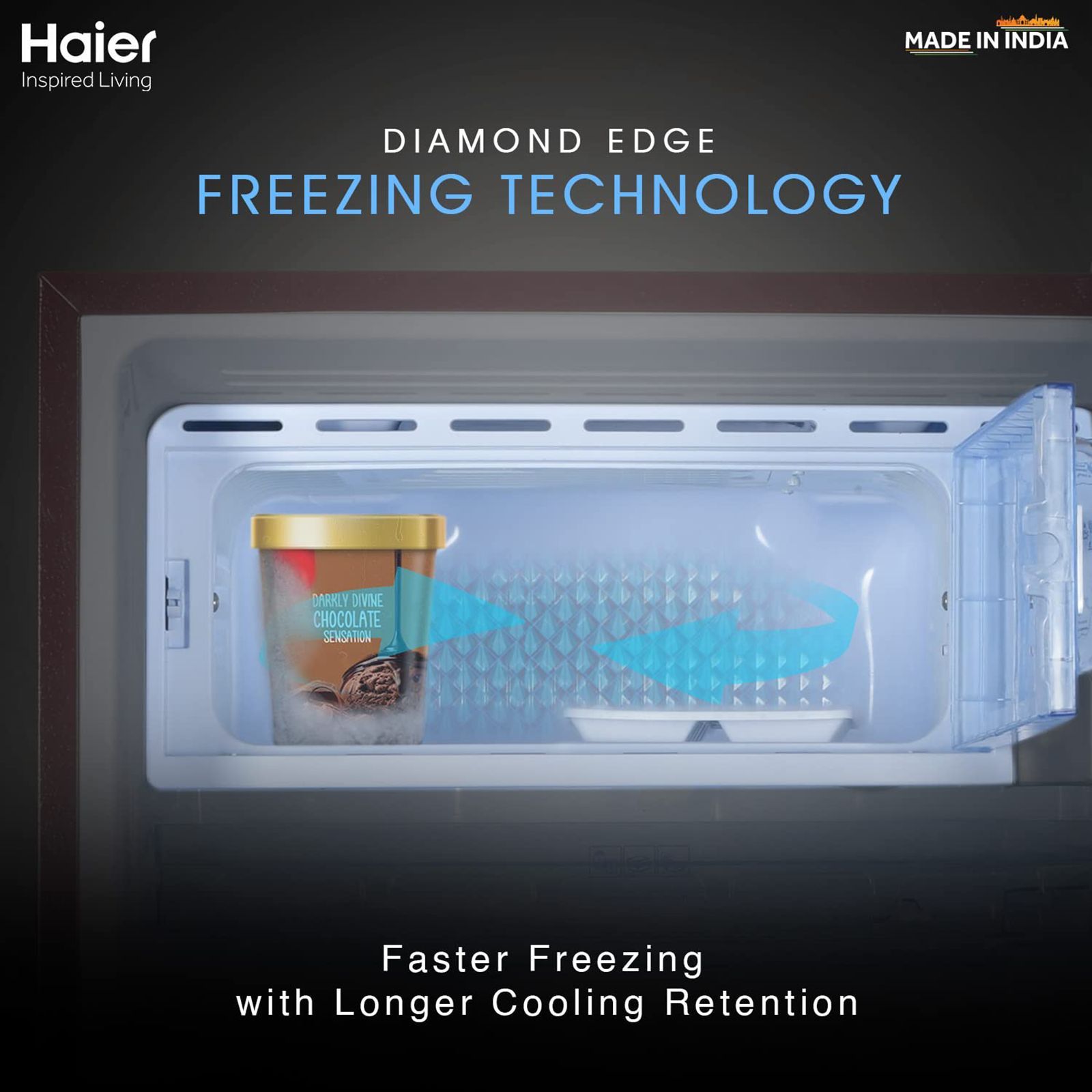 Haier 185 Litres 2 Star Direct Cool Single Door Refrigerator with Antibacterial Gasket (HED-192RS-P, Red Steel)_10