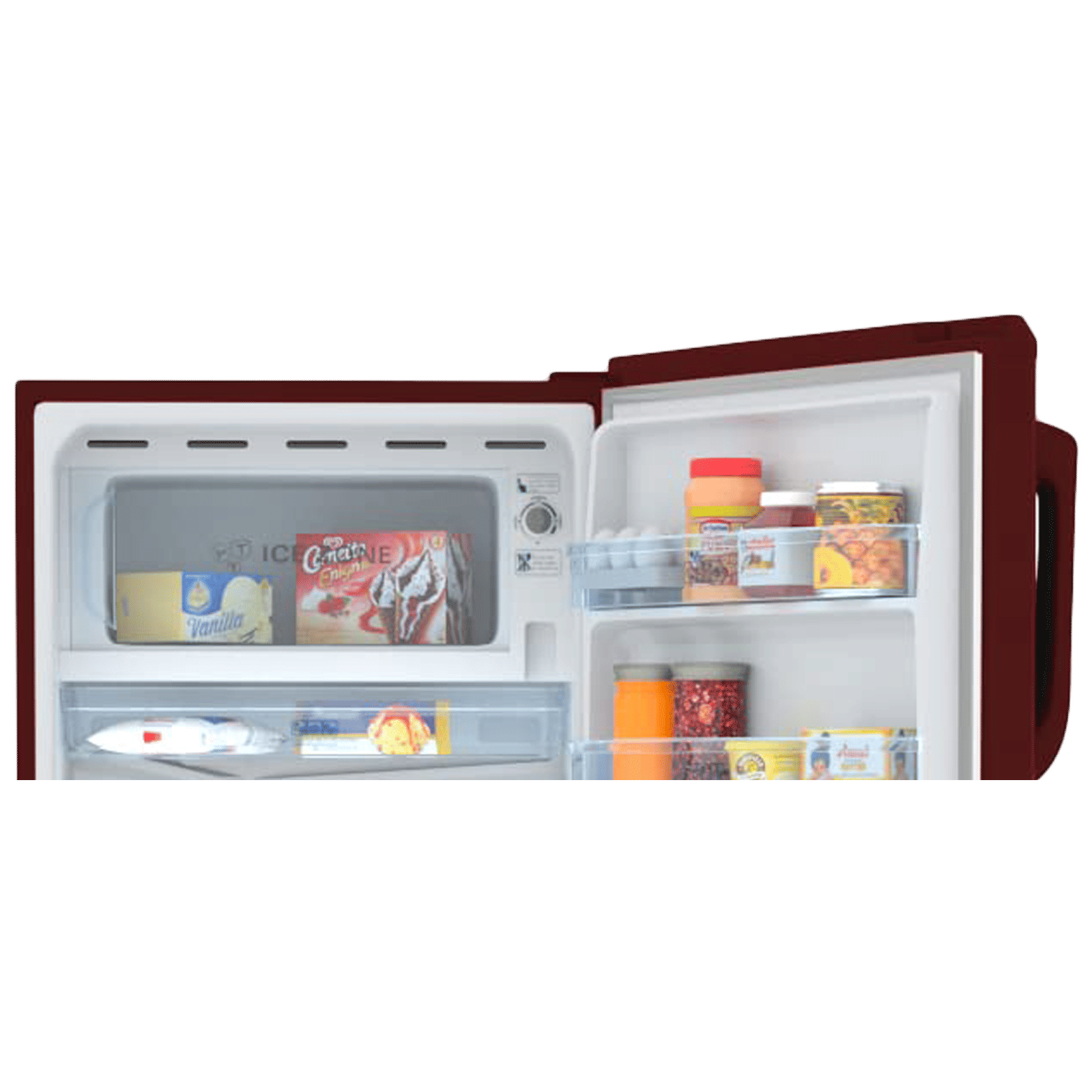 Haier 185 Litres 2 Star Direct Cool Single Door Refrigerator with Antibacterial Gasket (HED-192RS-P, Red Steel)_7