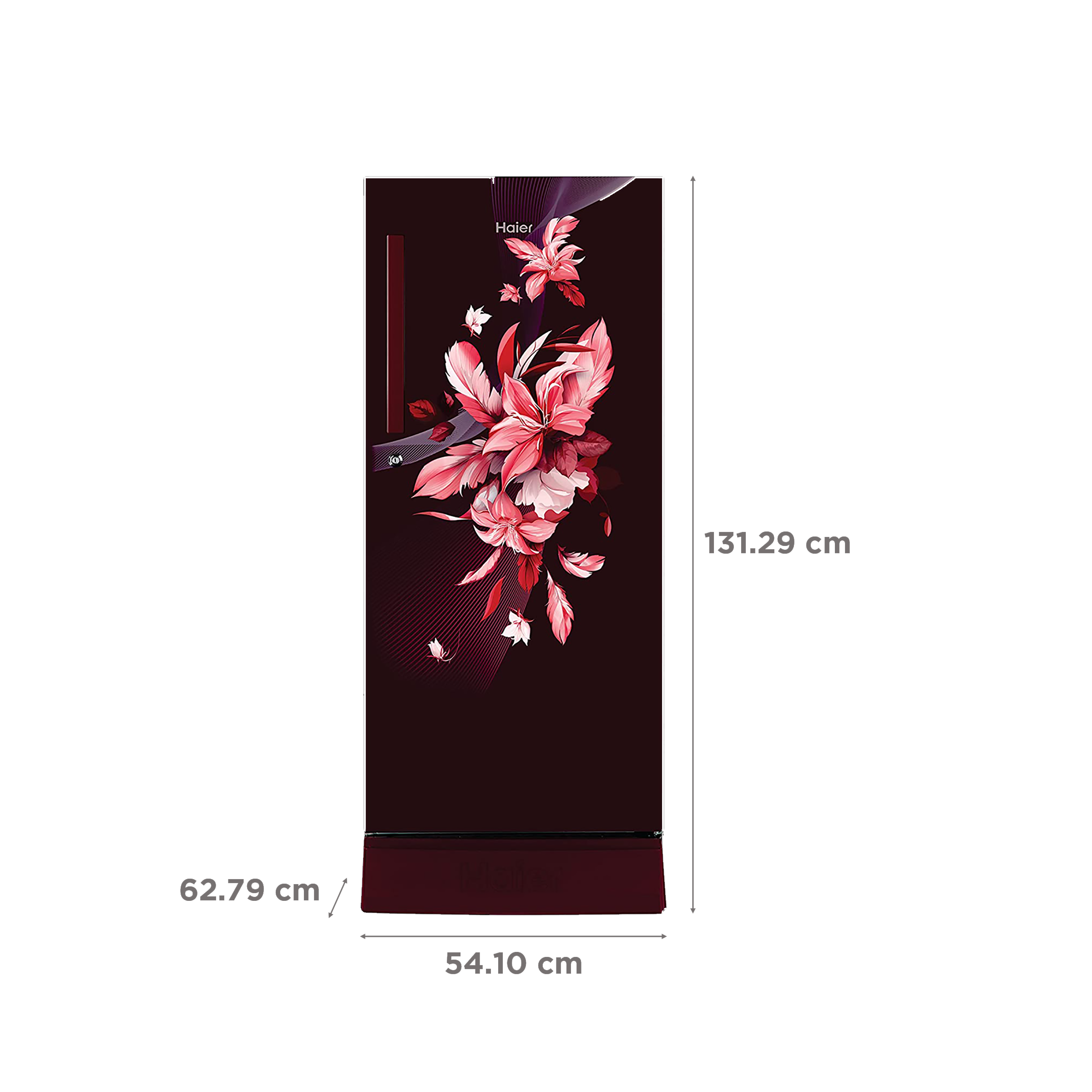 Haier 190 Litres 3 Star Direct Cool Single Door Refrigerator with Antibacterial Gasket (HED-203RFB-P, Red Opal)_3