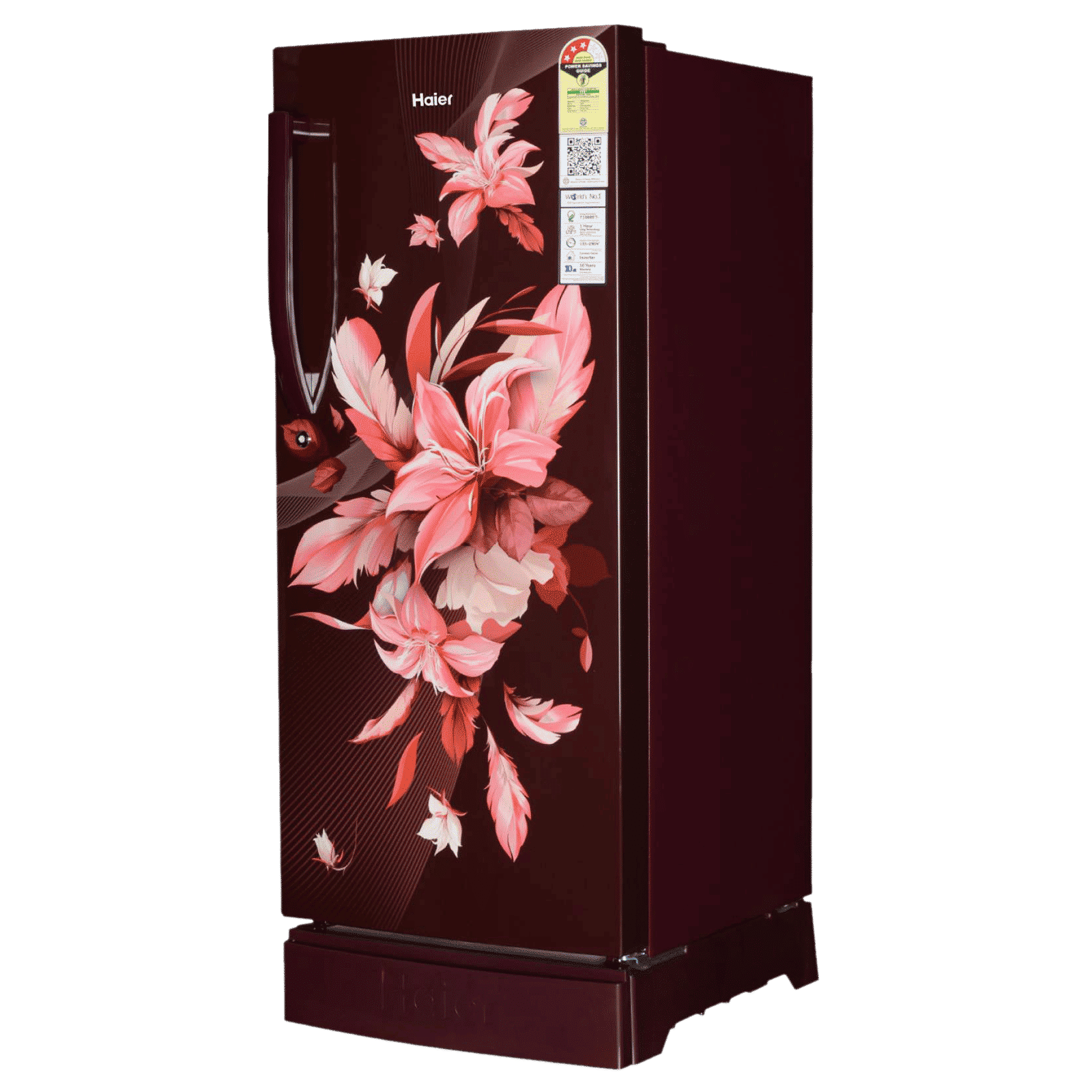 Haier 190 Litres 3 Star Direct Cool Single Door Refrigerator with Antibacterial Gasket (HED-203RFB-P, Red Opal)_4