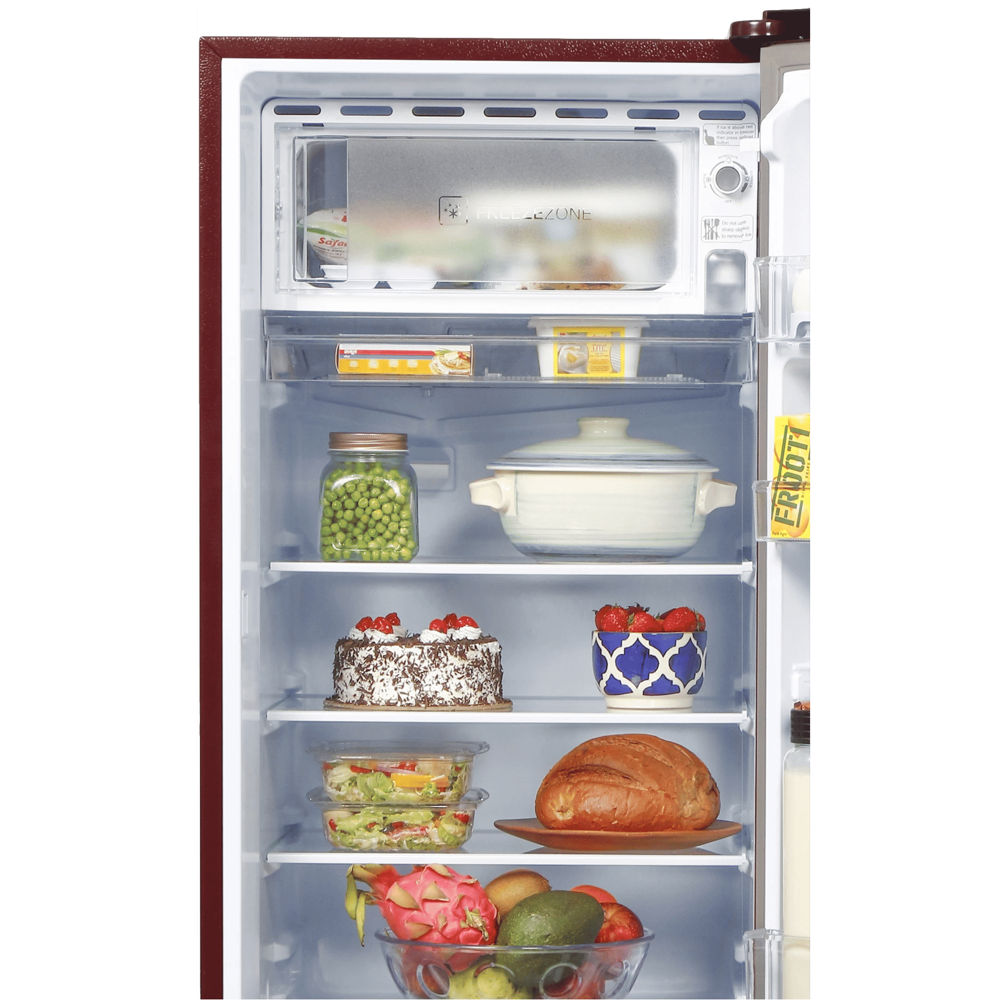 Haier 190 Litres 3 Star Direct Cool Single Door Refrigerator with Antibacterial Gasket (HED-203RFB-P, Red Opal)_6