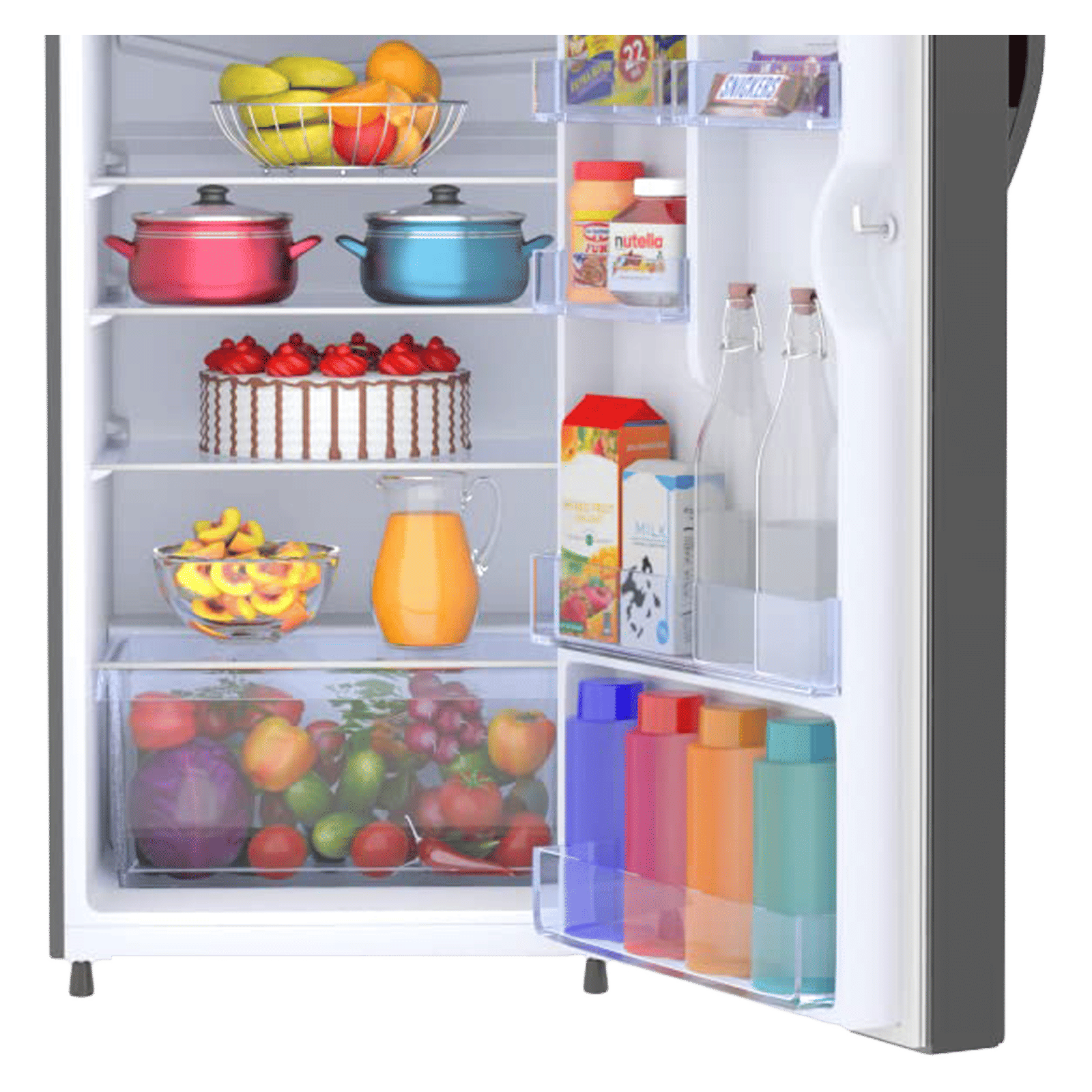 Haier 190 Litres 4 Star Direct Cool Single Door Refrigerator with Antibacterial Gasket (HED-204DS-P, Dazzle Steel)_6