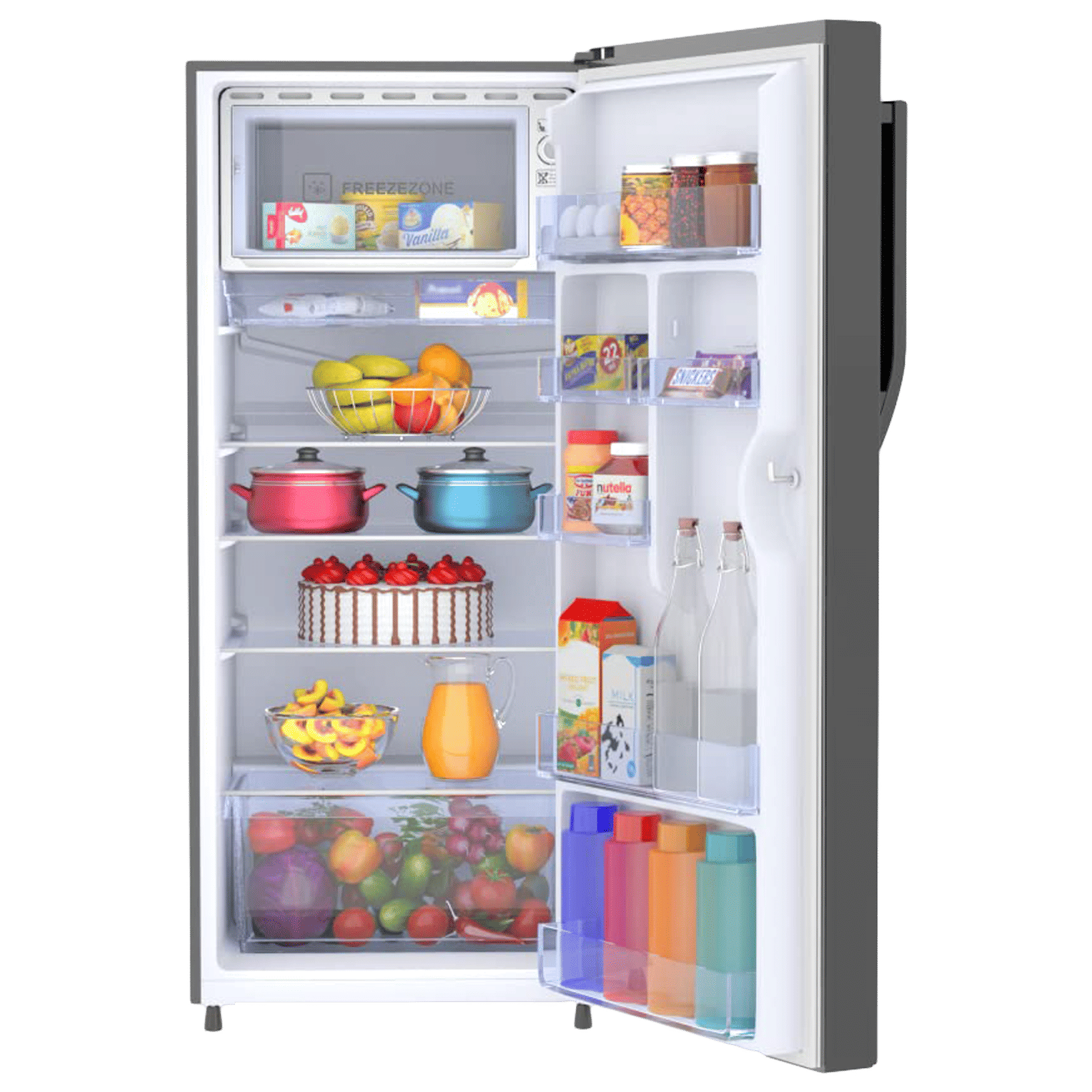Haier 190 Litres 5 Star Direct Cool Single Door Refrigerator with Antibacterial Gasket (HED-205DS-P, Dazzle Steel)_5