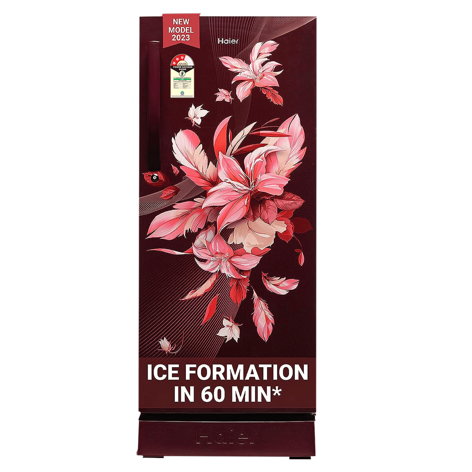 Haier 215 Litres 3 Star Direct Cool Single Door Refrigerator with Stabilizer Free Operation (HED-223RFB-P, Red Opal)_1