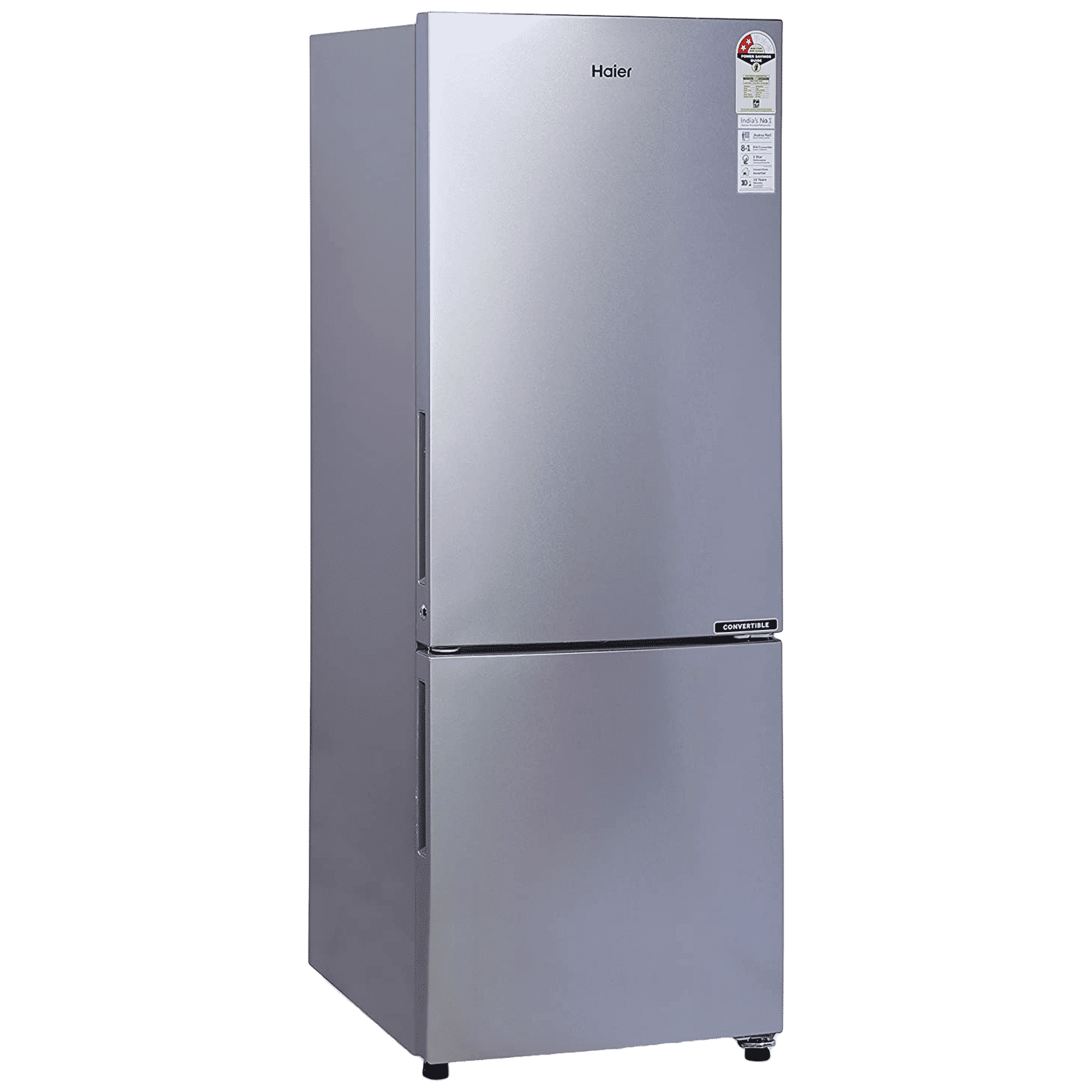 Haier 237 Litres 2 Star Frost Free Double Door Bottom Mount Convertible Refrigerator with Anti-bacterial Gasket (HEB-242GS-P, Moon Silver) Haier 237 Litres 2 Star Frost Free Double Door Bottom Mount Convertible Refrigerator with Anti-bacterial Gasket (HEB-242GS-P, Moon Silver)_4