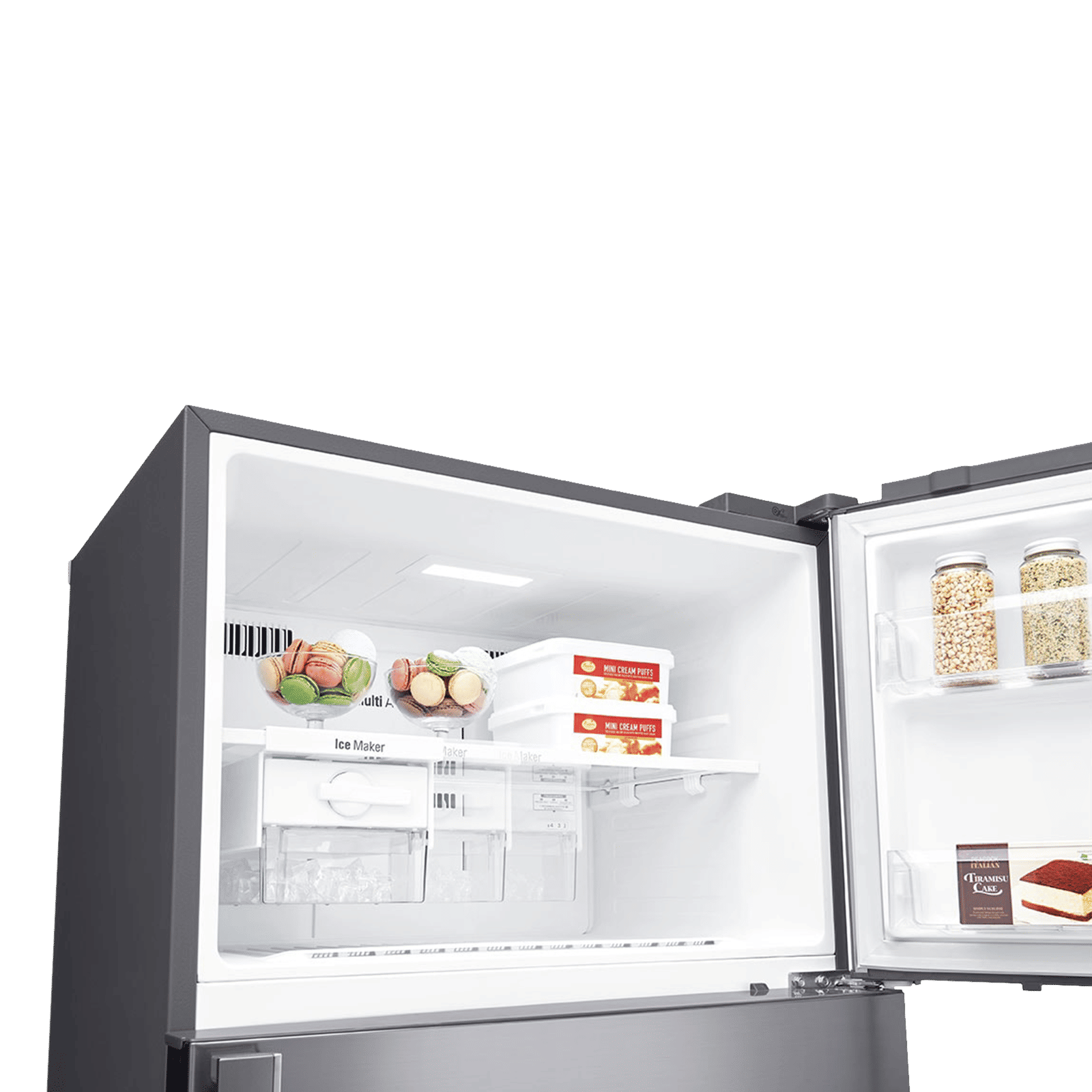 LG 506 Litres 1 Star Frost Free Double Door Refrigerator with Stabilizer Free Operation (GN-H702HLHM.APZQEBN, Platinum Silver)_8