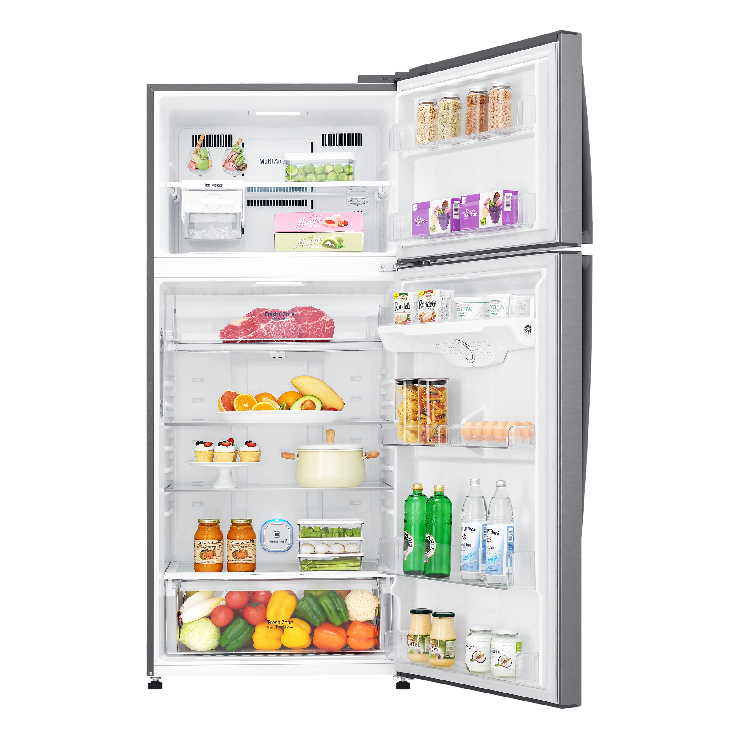 LG 506 Litres 1 Star Frost Free Double Door Refrigerator with Stabilizer Free Operation (GN-H702HLHM.APZQEBN, Platinum Silver)_9