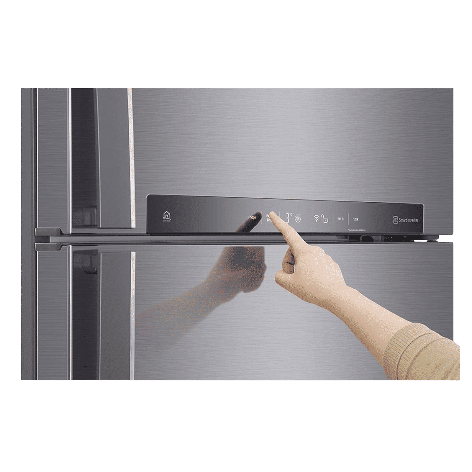 LG 506 Litres 1 Star Frost Free Double Door Refrigerator with Stabilizer Free Operation (GN-H702HLHM.APZQEBN, Platinum Silver)_10