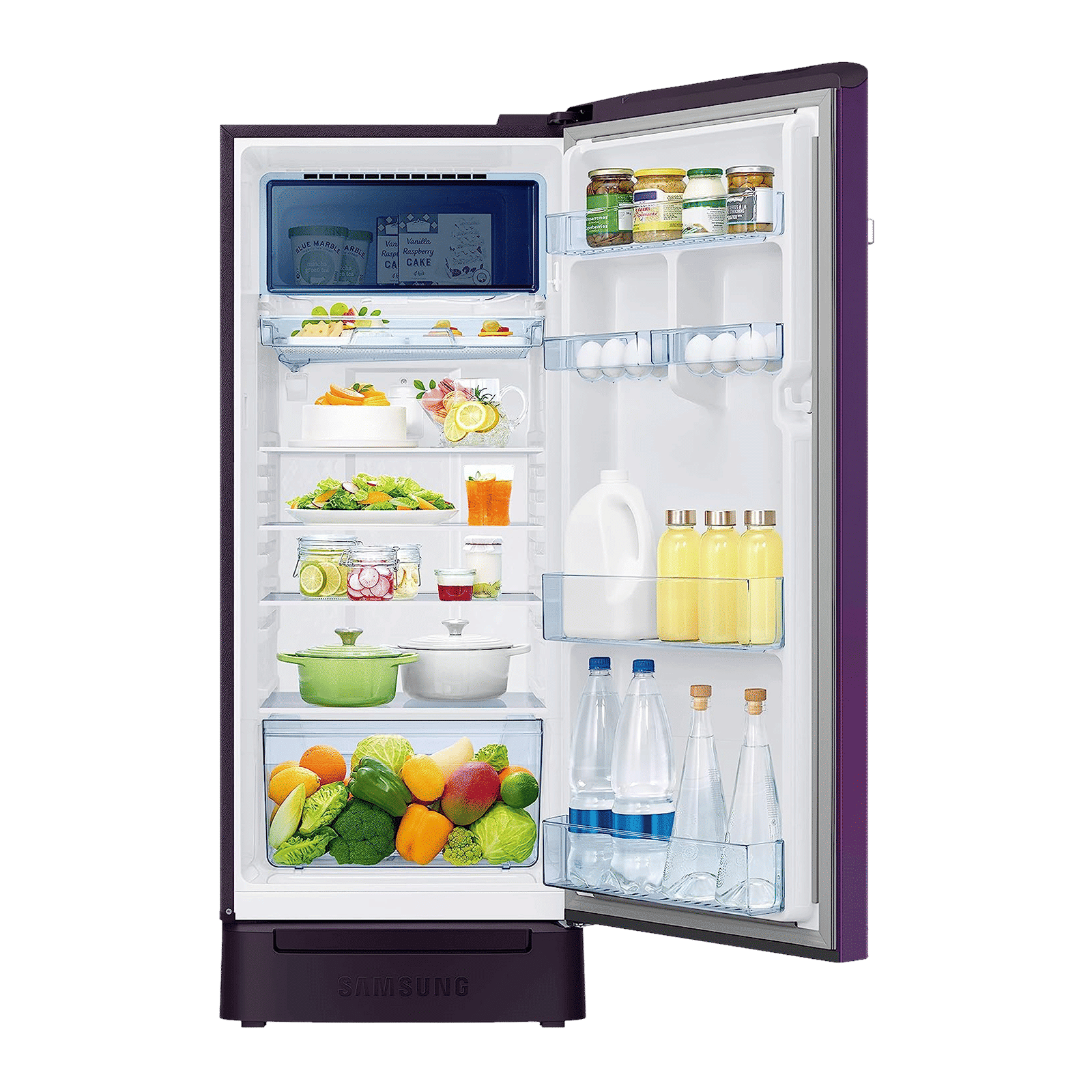 SAMSUNG 215 Litres 3 Star Direct Cool Single Door Refrigerator with Stabilizer Free Operation (RR23C2F23CR/HL, Camellia Purple)_7