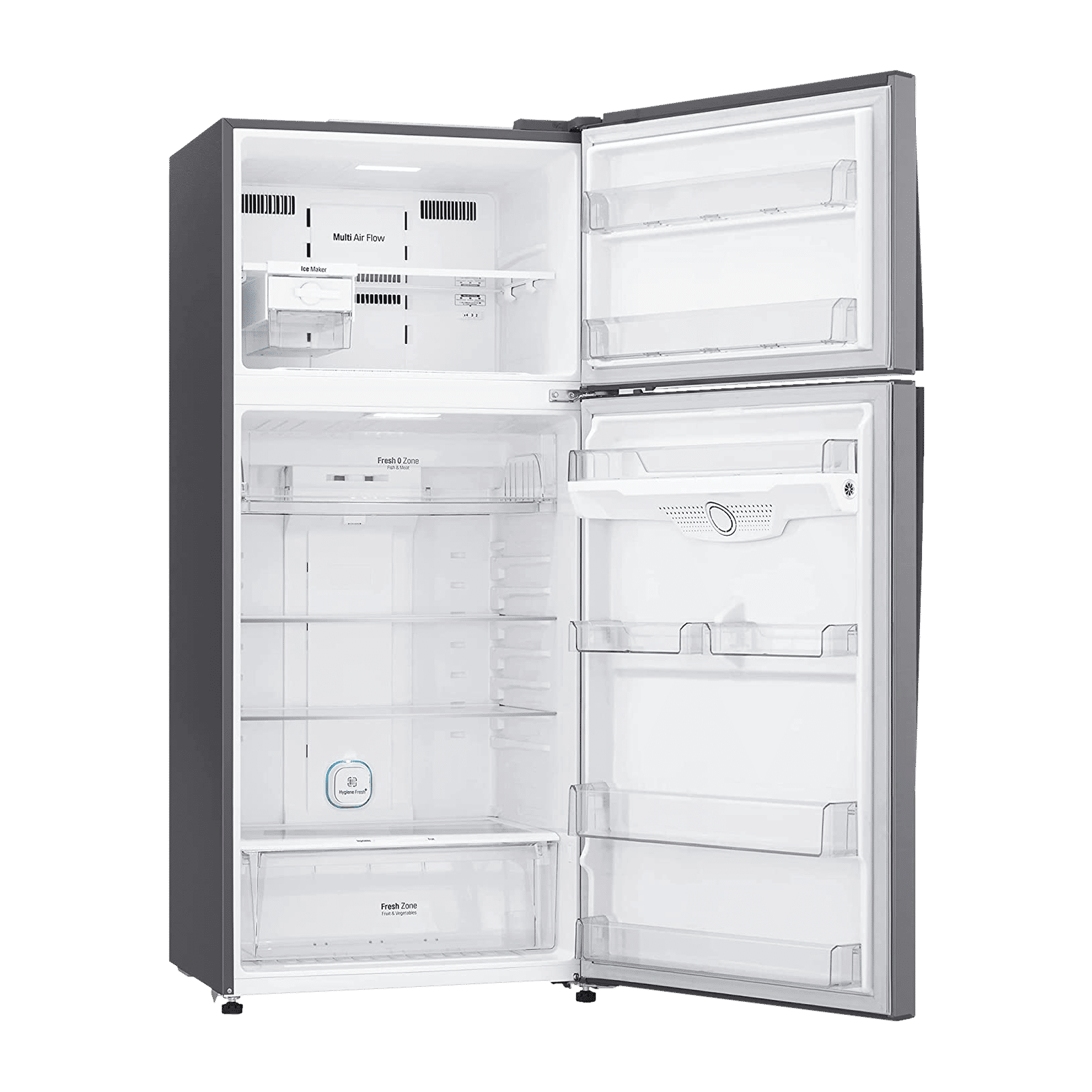 LG 475 Litres 1 Star Frost Free Double Door Refrigerator with Stabilizer Free Operation (GN-H602HLHM.APZQEBN, Platinum Silver)_12