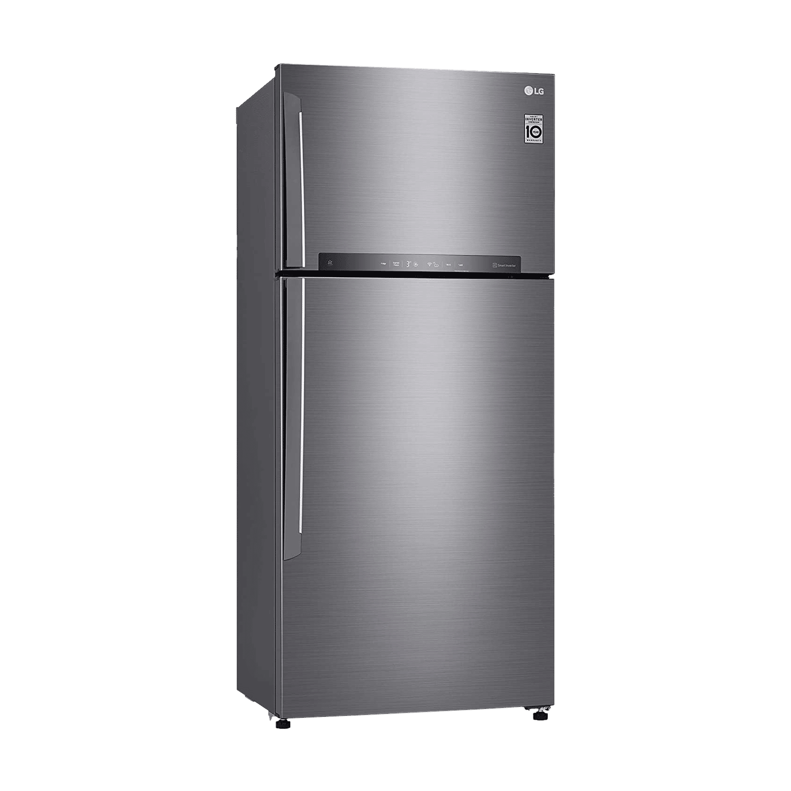 LG 475 Litres 1 Star Frost Free Double Door Refrigerator with Stabilizer Free Operation (GN-H602HLHM.APZQEBN, Platinum Silver)_4