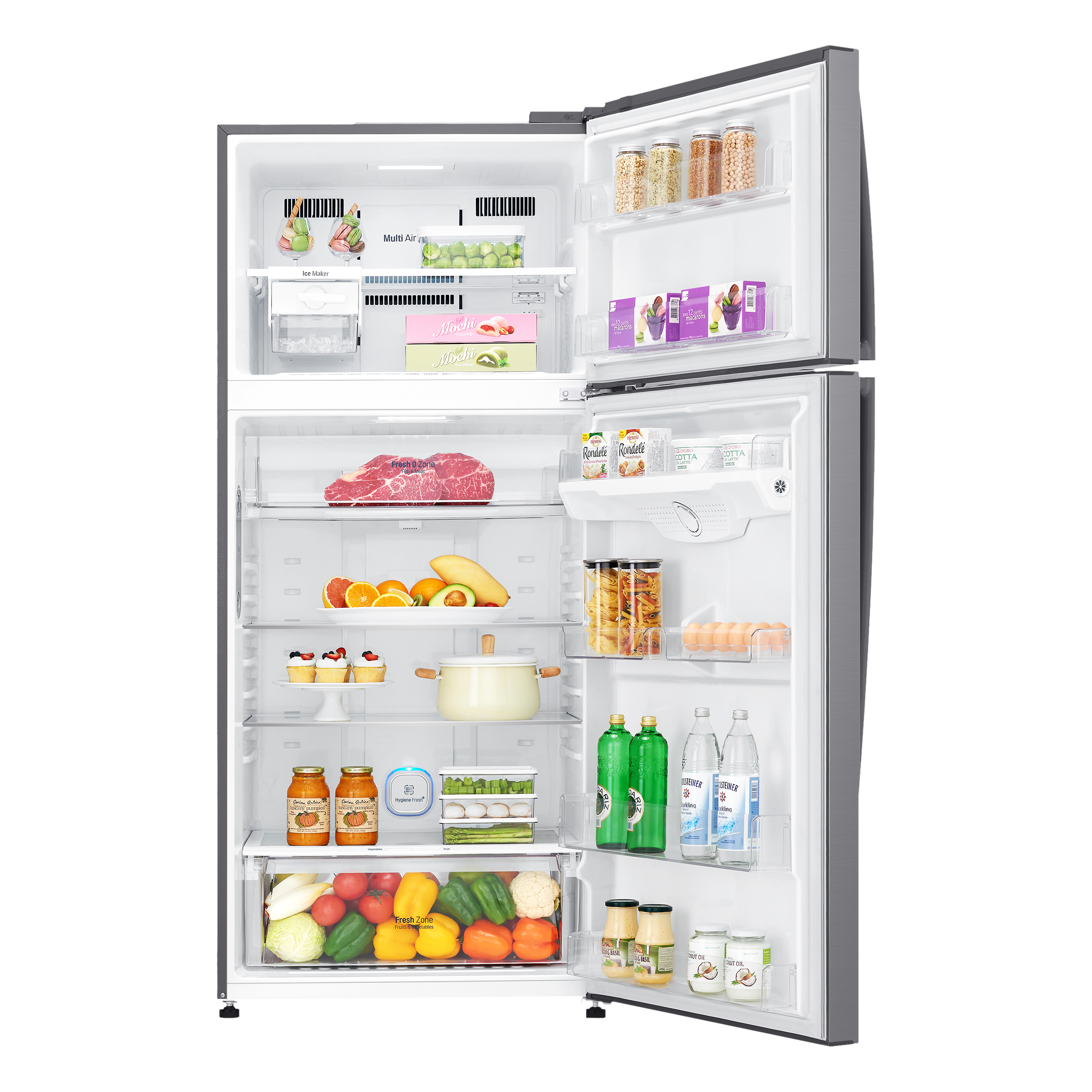 LG 475 Litres 1 Star Frost Free Double Door Refrigerator with Stabilizer Free Operation (GN-H602HLHM.APZQEBN, Platinum Silver)_5