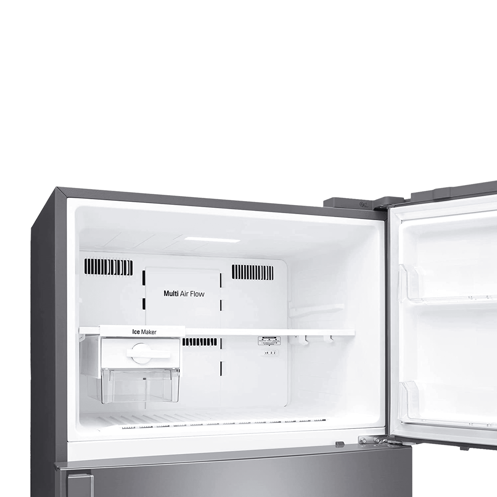 LG 475 Litres 1 Star Frost Free Double Door Refrigerator with Stabilizer Free Operation (GN-H602HLHM.APZQEBN, Platinum Silver)_6