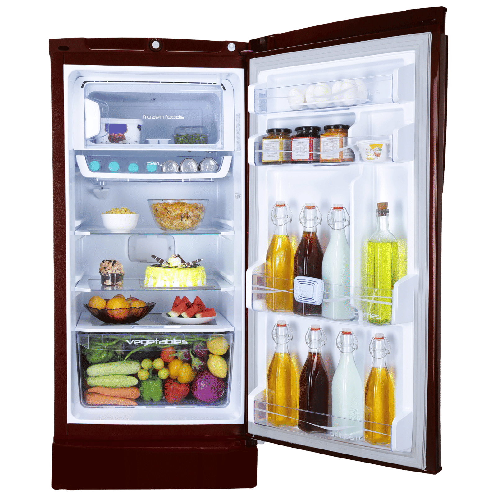 Godrej Edge Pro 205 Litres 3 Star Direct Cool Single Door Refrigerator with Hygiene Inverter Technology (RD EDGEPRO 230C TD, Marine Wine)_3