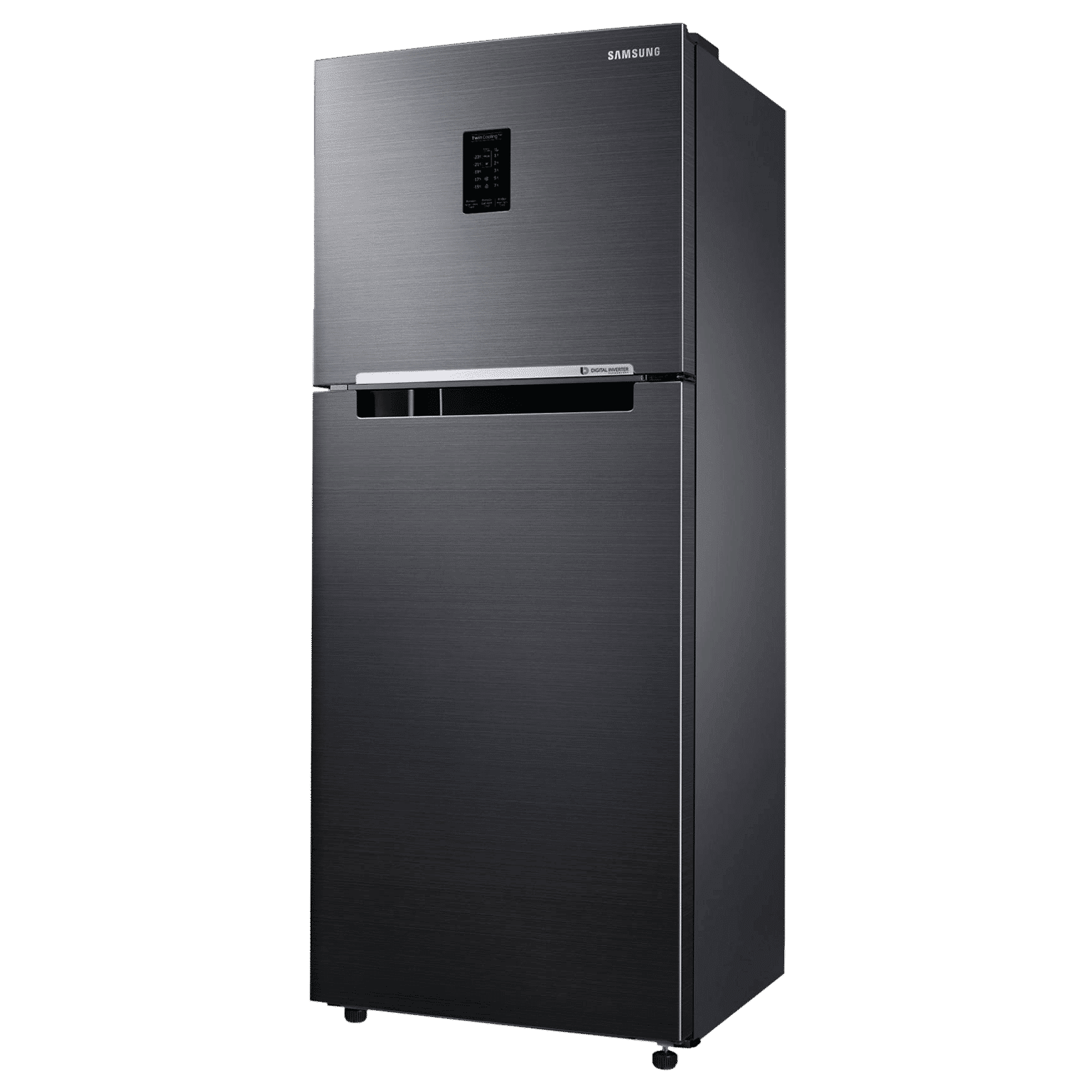 SAMSUNG 301 Litres 2 Star Frost Free Double Door Convertible Refrigerator with Deodorizing Filter (RT34C4522BX/HL, Luxe Black)_4