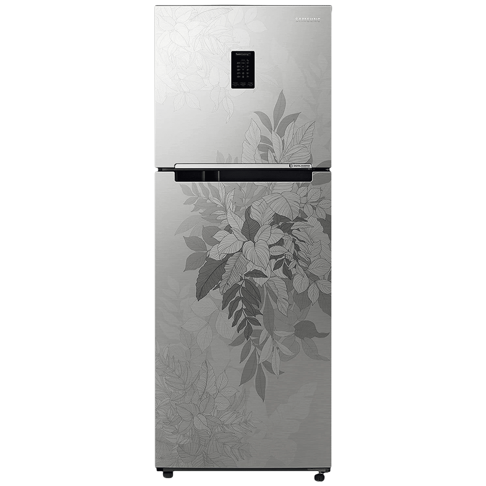 SAMSUNG 301 Litres 2 Star Frost Free Double Door Convertible Refrigerator with Deodorizing Filter (RT34C4522QB/HL, Bouquet Silver)_1