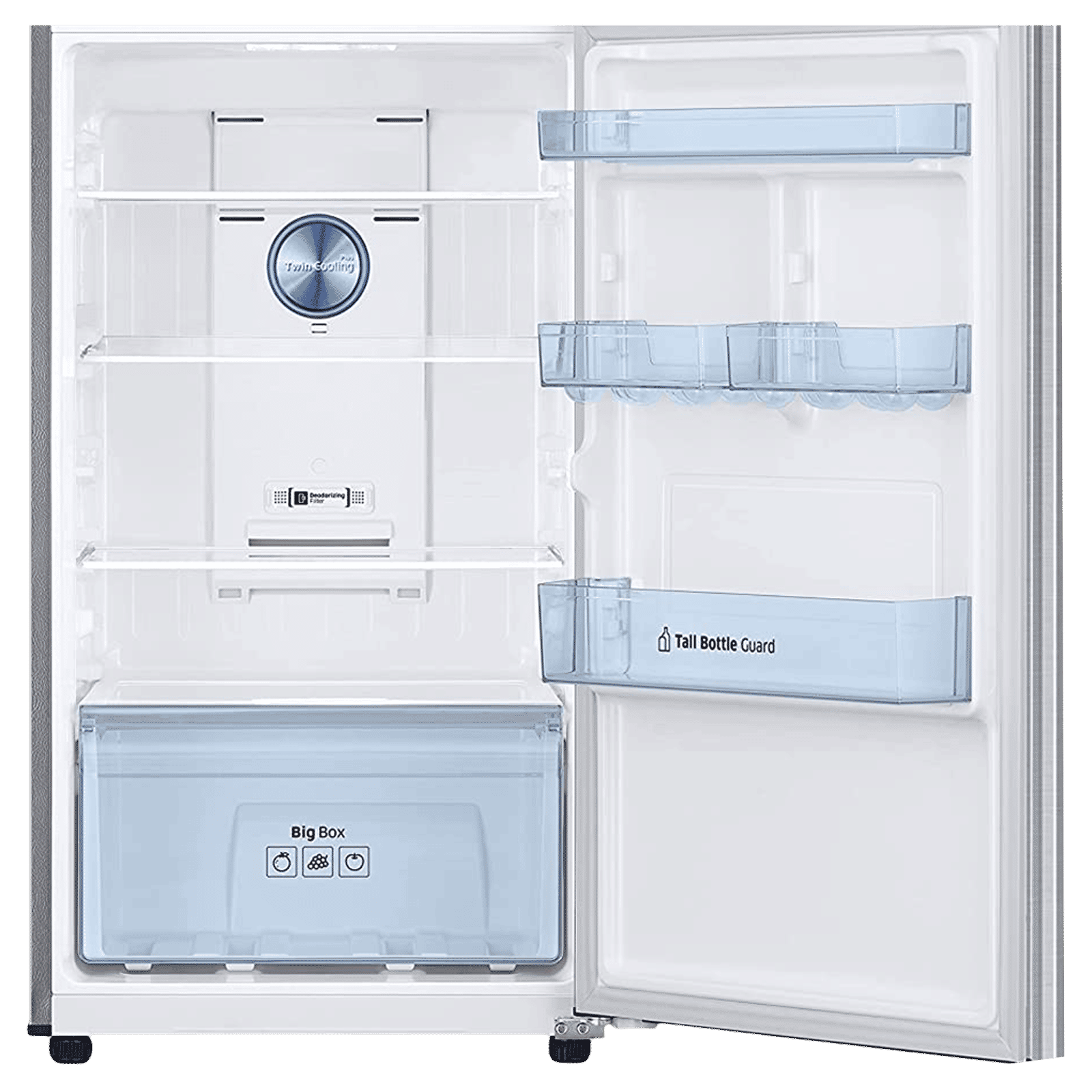 SAMSUNG 301 Litres 2 Star Frost Free Double Door Convertible Refrigerator with Deodorizing Filter (RT34C4522QB/HL, Bouquet Silver)_6