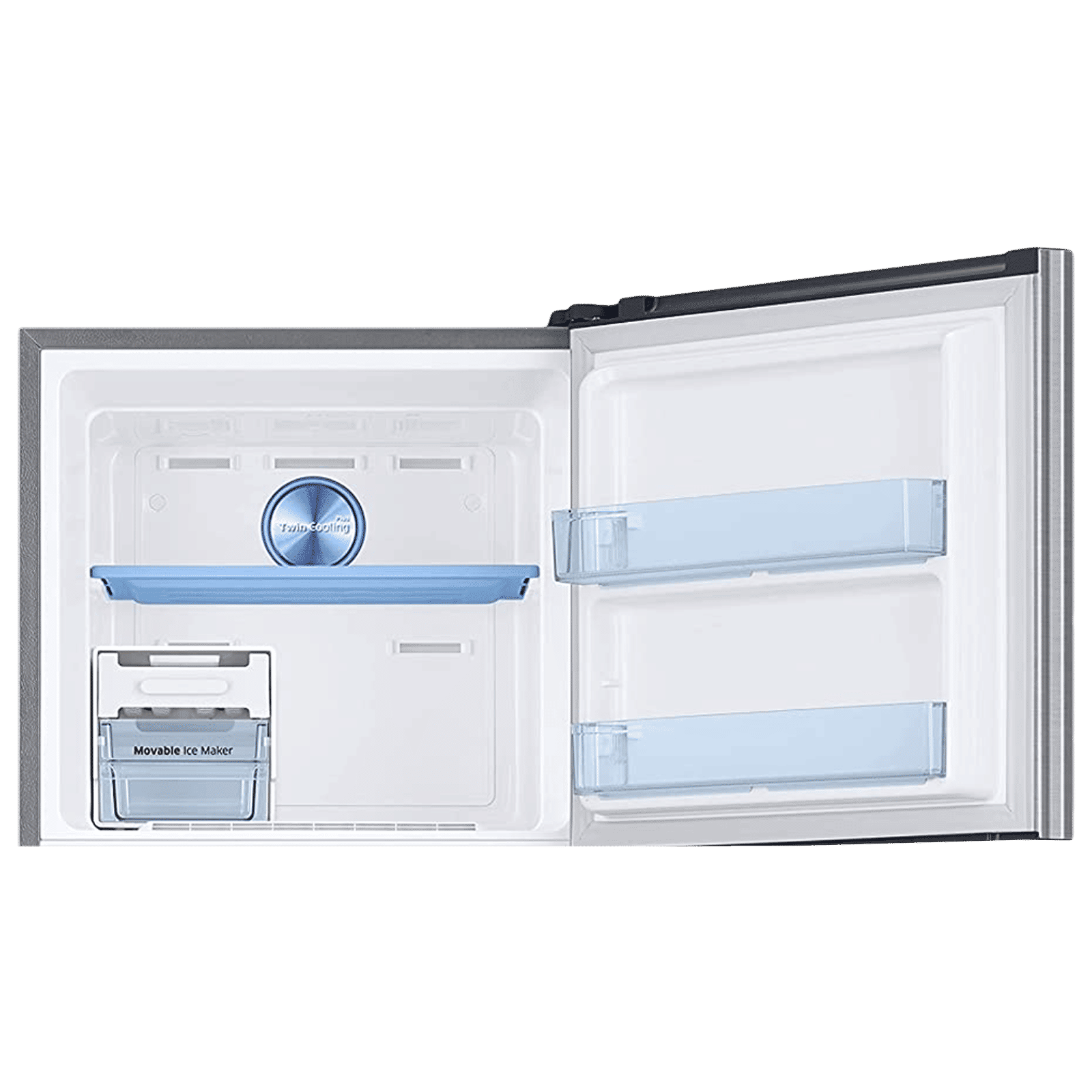 SAMSUNG 301 Litres 2 Star Frost Free Double Door Convertible Refrigerator with Deodorizing Filter (RT34C4522QB/HL, Bouquet Silver)_7