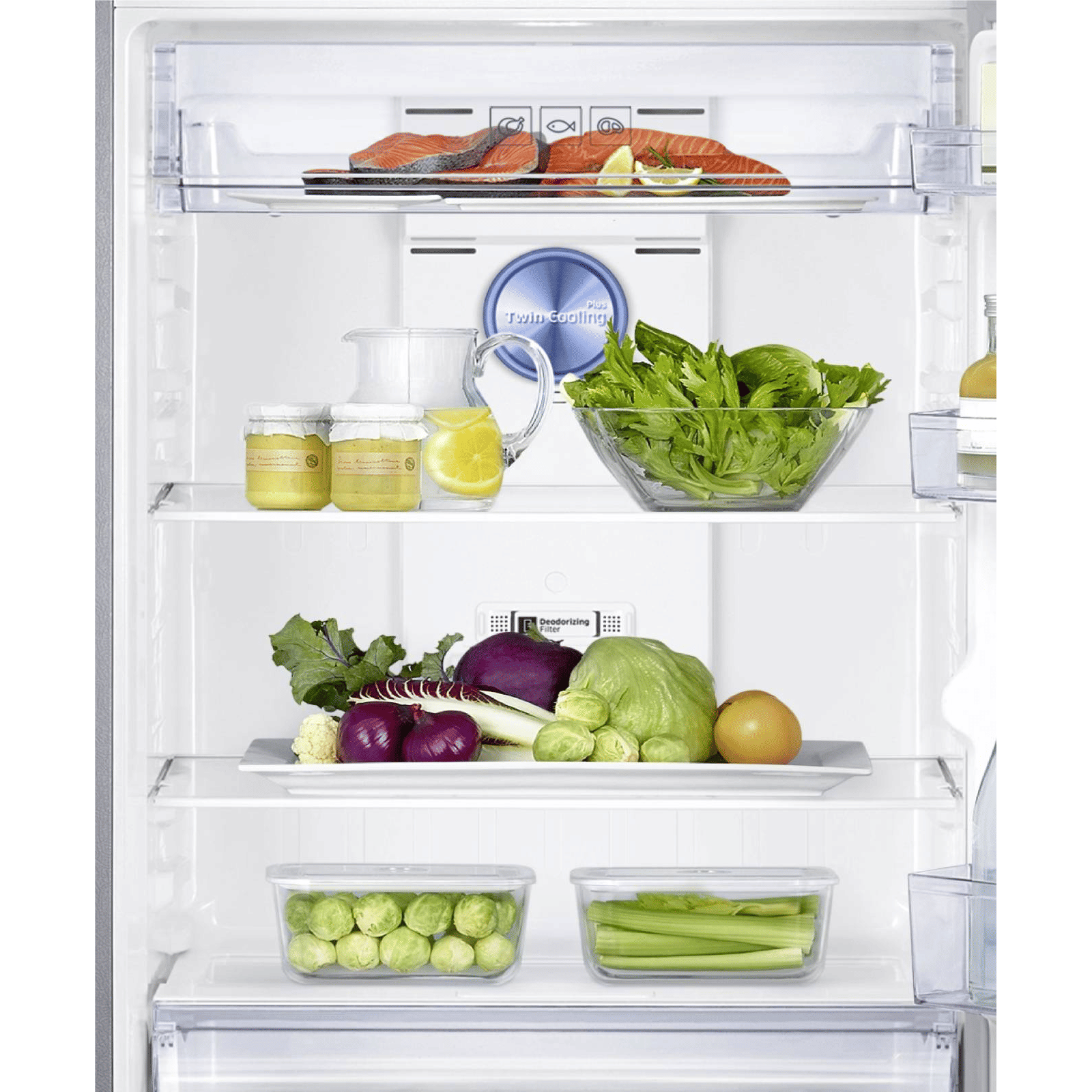 SAMSUNG 363 Litres 2 Star Frost Free Double Door Convertible Refrigerator with Digital Inverter Compressor (RT39C5532SL/HL, Real Stainless)_10