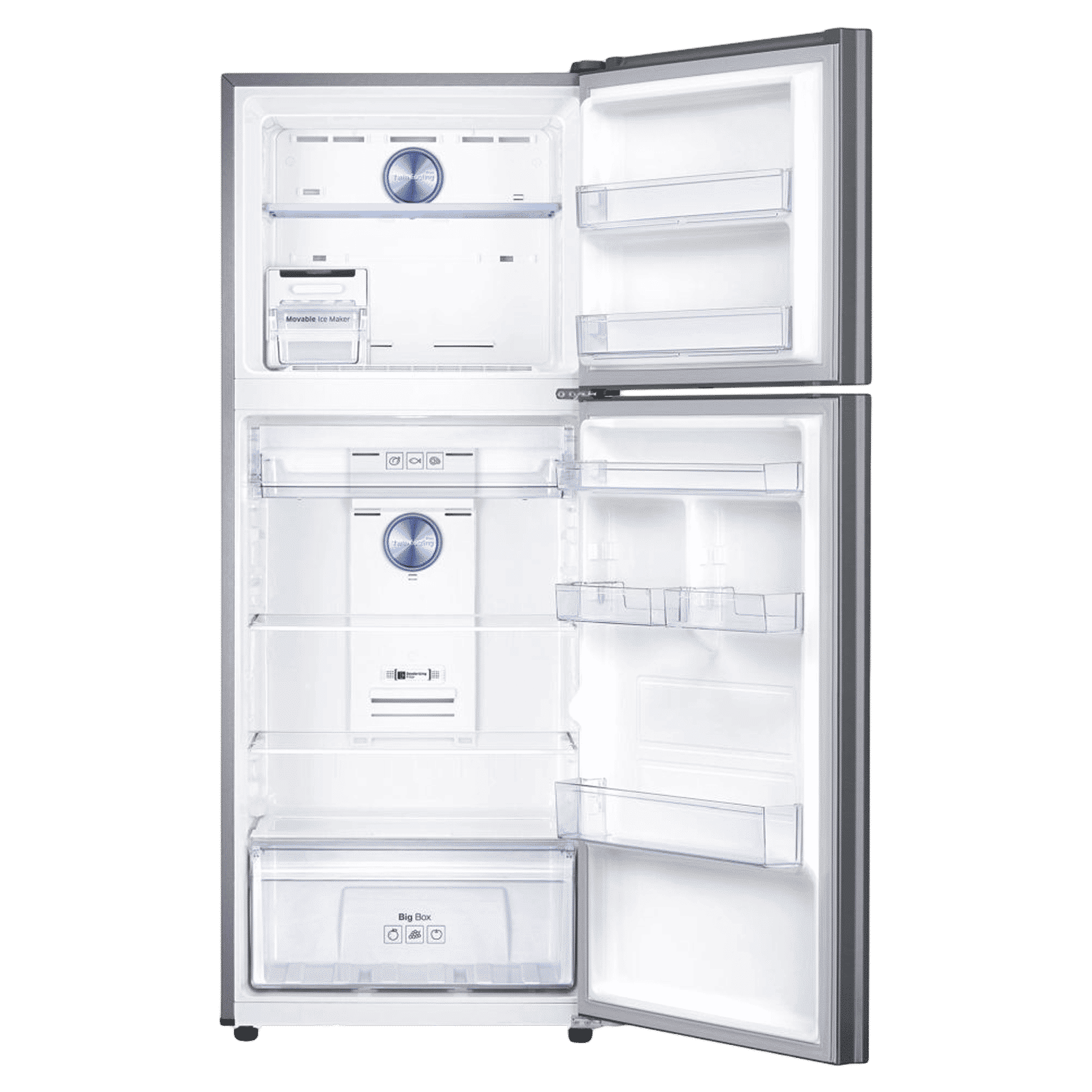 SAMSUNG 363 Litres 2 Star Frost Free Double Door Convertible Refrigerator with Digital Inverter Compressor (RT39C5532SL/HL, Real Stainless)_6