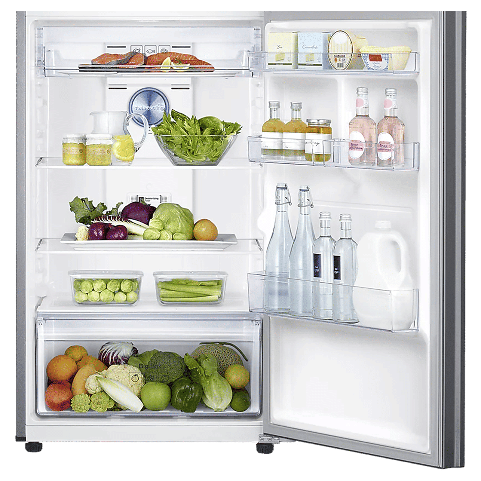 SAMSUNG 363 Litres 2 Star Frost Free Double Door Convertible Refrigerator with Digital Inverter Compressor (RT39C5532SL/HL, Real Stainless)_7