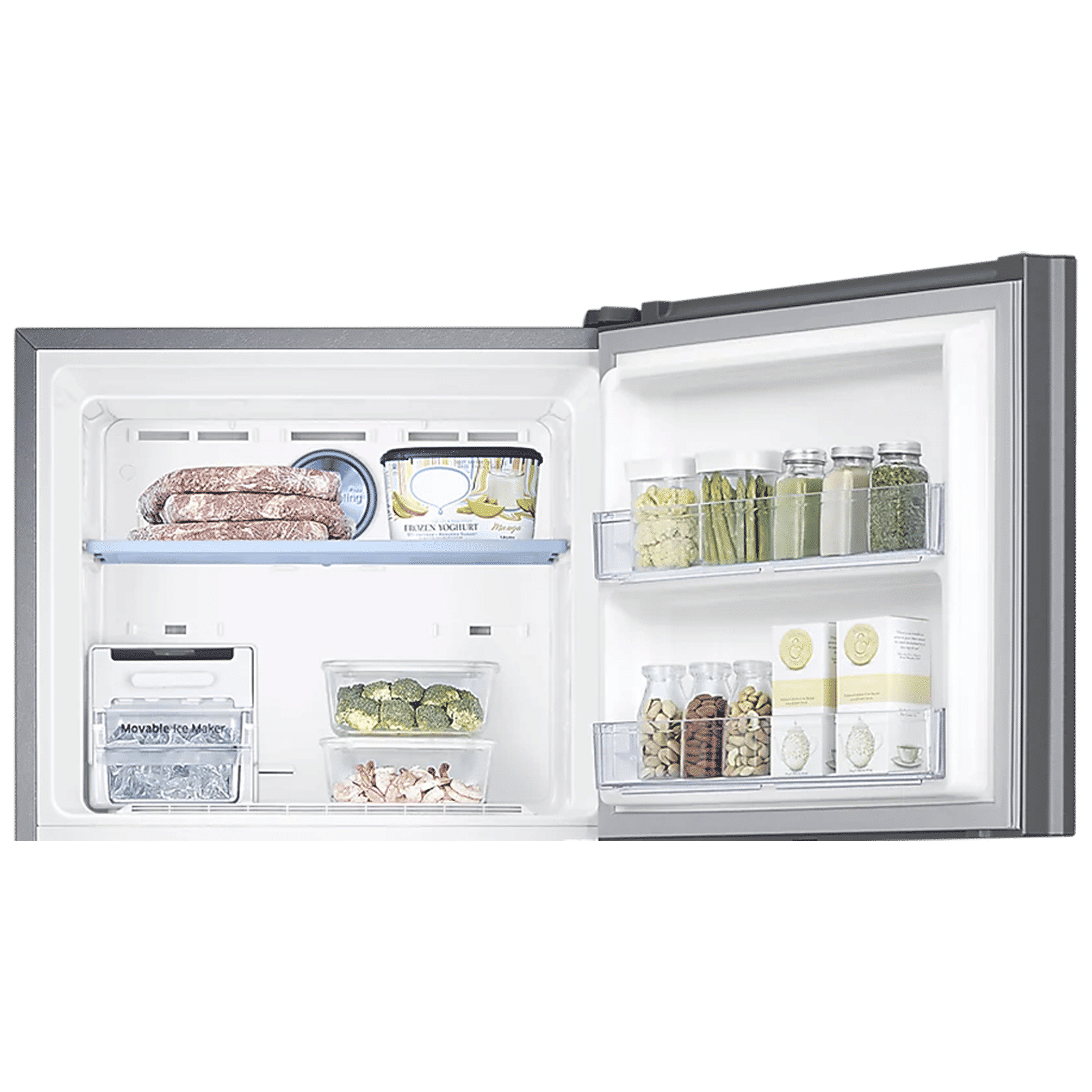 SAMSUNG 363 Litres 2 Star Frost Free Double Door Convertible Refrigerator with Digital Inverter Compressor (RT39C5532SL/HL, Real Stainless)_8