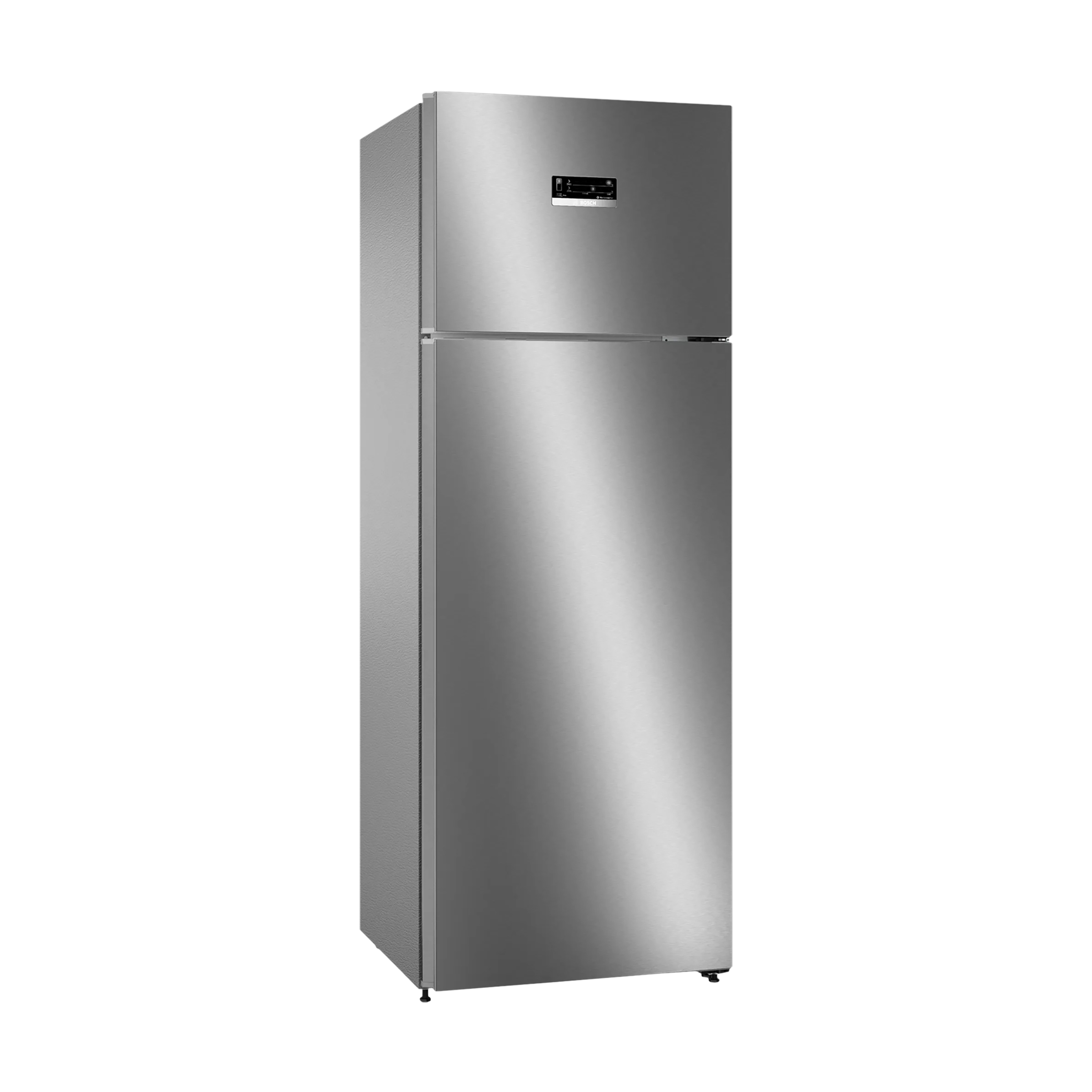 BOSCH Series 4 368 Litres 3 Star Frost Free Double Door Refrigerator (CTC39K03NI, Smoky Steel)_1