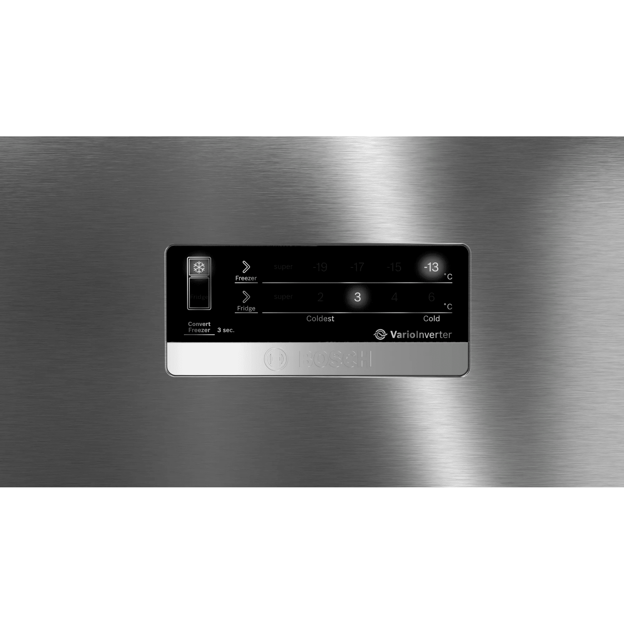 BOSCH Series 4 368 Litres 3 Star Frost Free Double Door Refrigerator (CTC39K03NI, Smoky Steel)_7