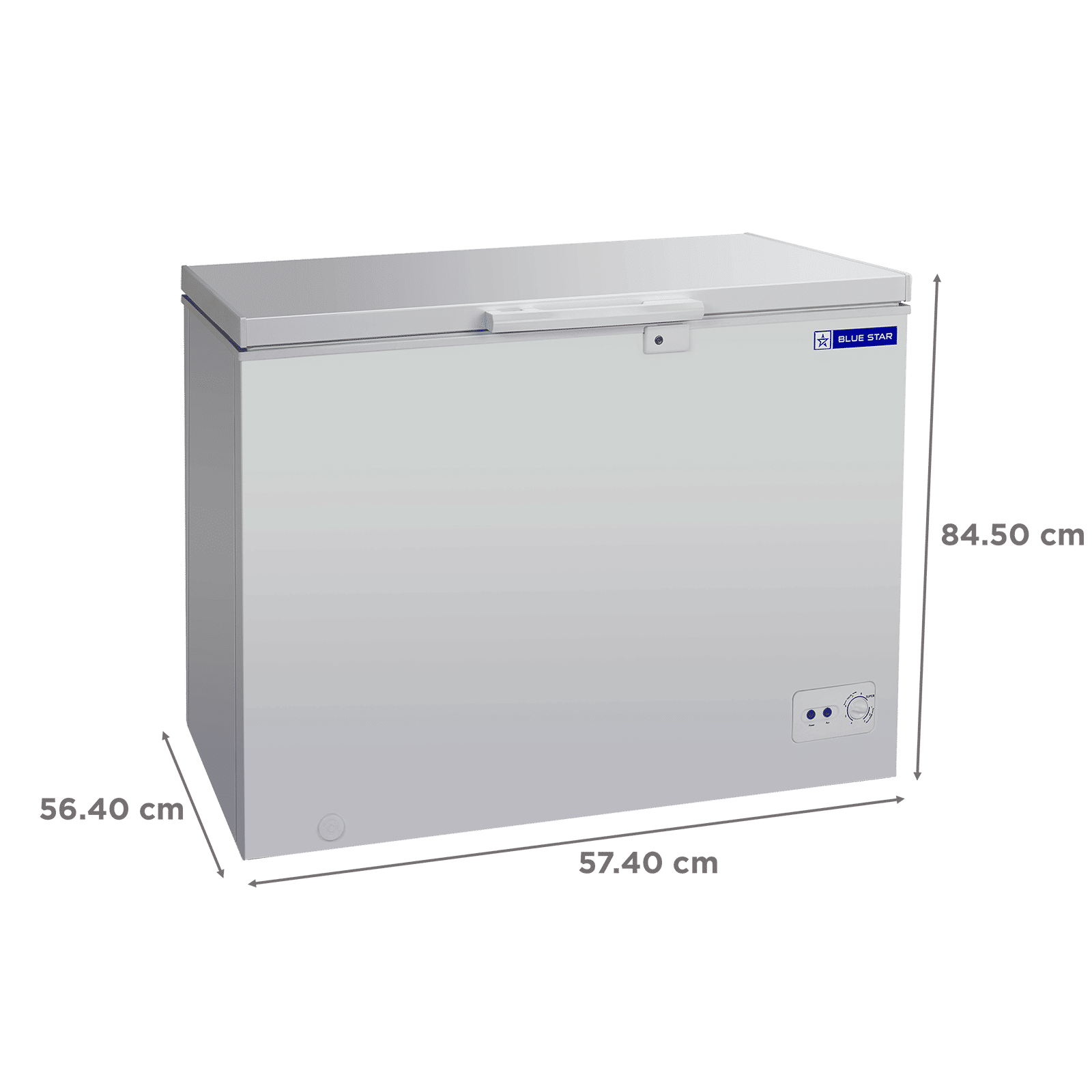 Blue Star 95 Litres 3 Star Single Door Deep Freezer (Direct Cooling Technology, CF3-125DSW, White)_2