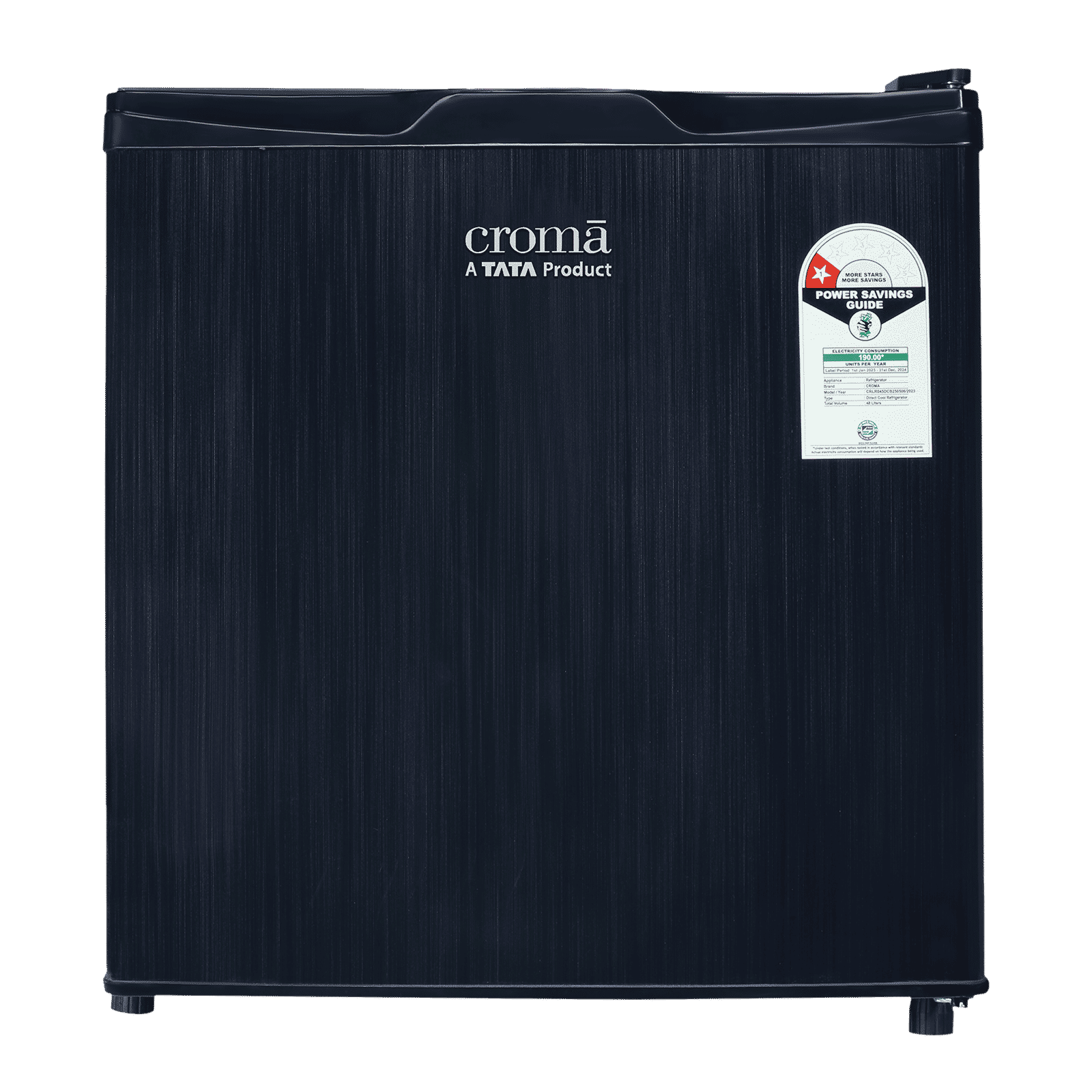 Croma 48 Litres 1 Star Direct Cool Single Door Refrigerator with Anti Fungal Door Gasket (CRLR045DCB250506, Hairline Dark Grey) Croma 48 Litres 1 Star Direct Cool Single Door Refrigerator with Anti Fungal Door Gasket (CRLR045DCB250506, Hairline Dark Grey)_1