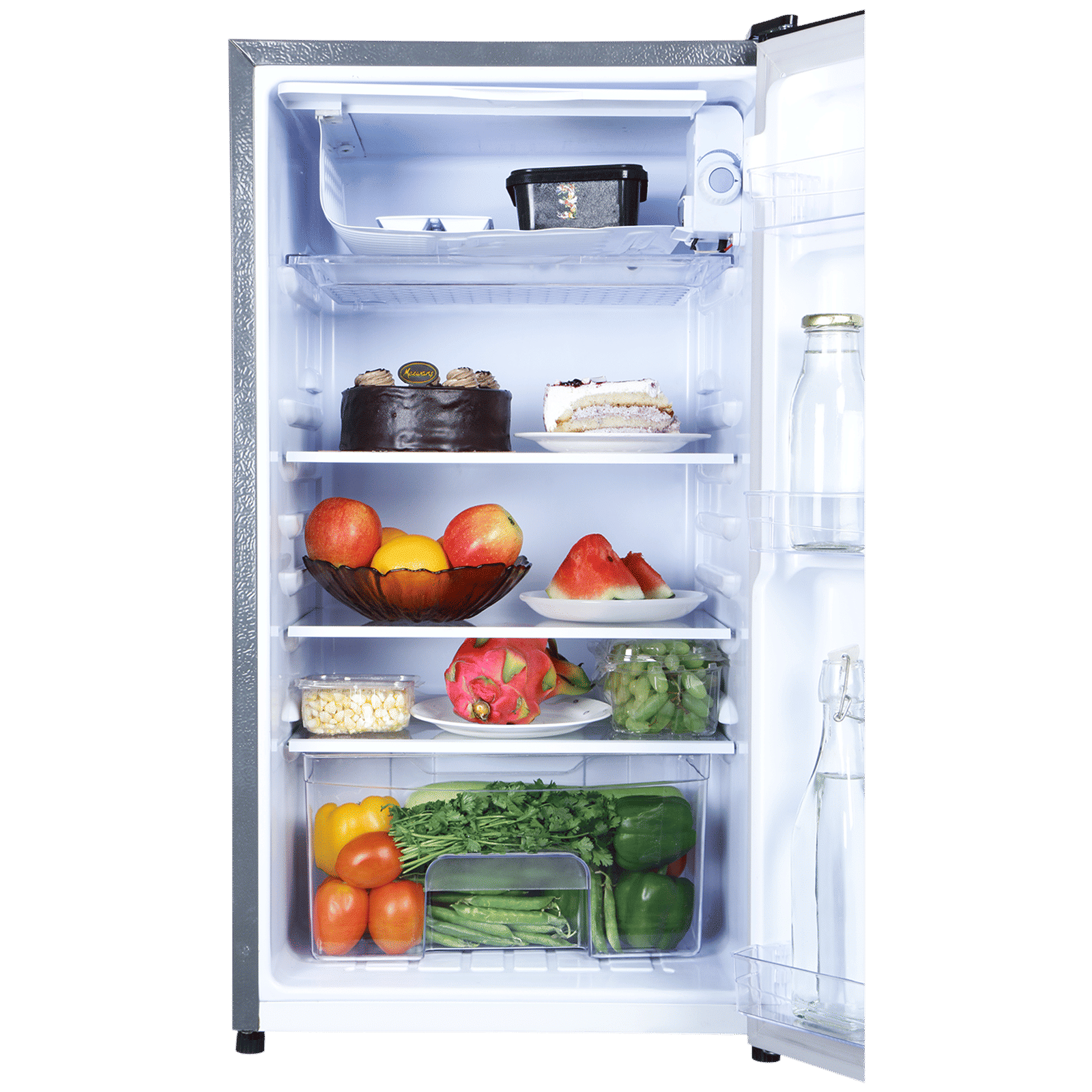 Croma 90 Litres 1 Star Direct Cool Single Door Refrigerator with Anti Fungal Door Gasket (CRLR090DCB250507, Hairline Grey) Croma 90 Litres 1 Star Direct Cool Single Door Refrigerator with Anti Fungal Door Gasket (CRLR090DCB250507, Hairline Grey)_7