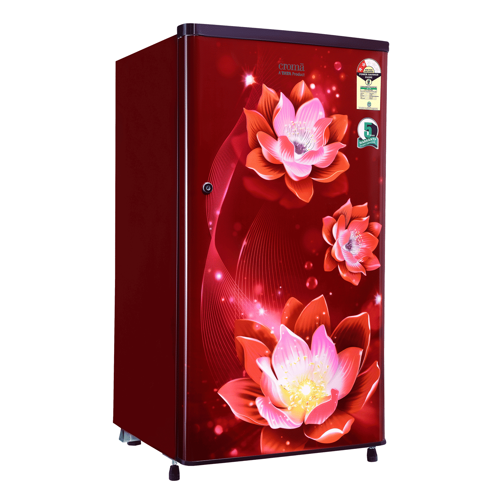 Croma 165 Litres 2 Star Direct Cool Single Door Refrigerator with Anti Fungal Gasket ( PCM Floral)_11