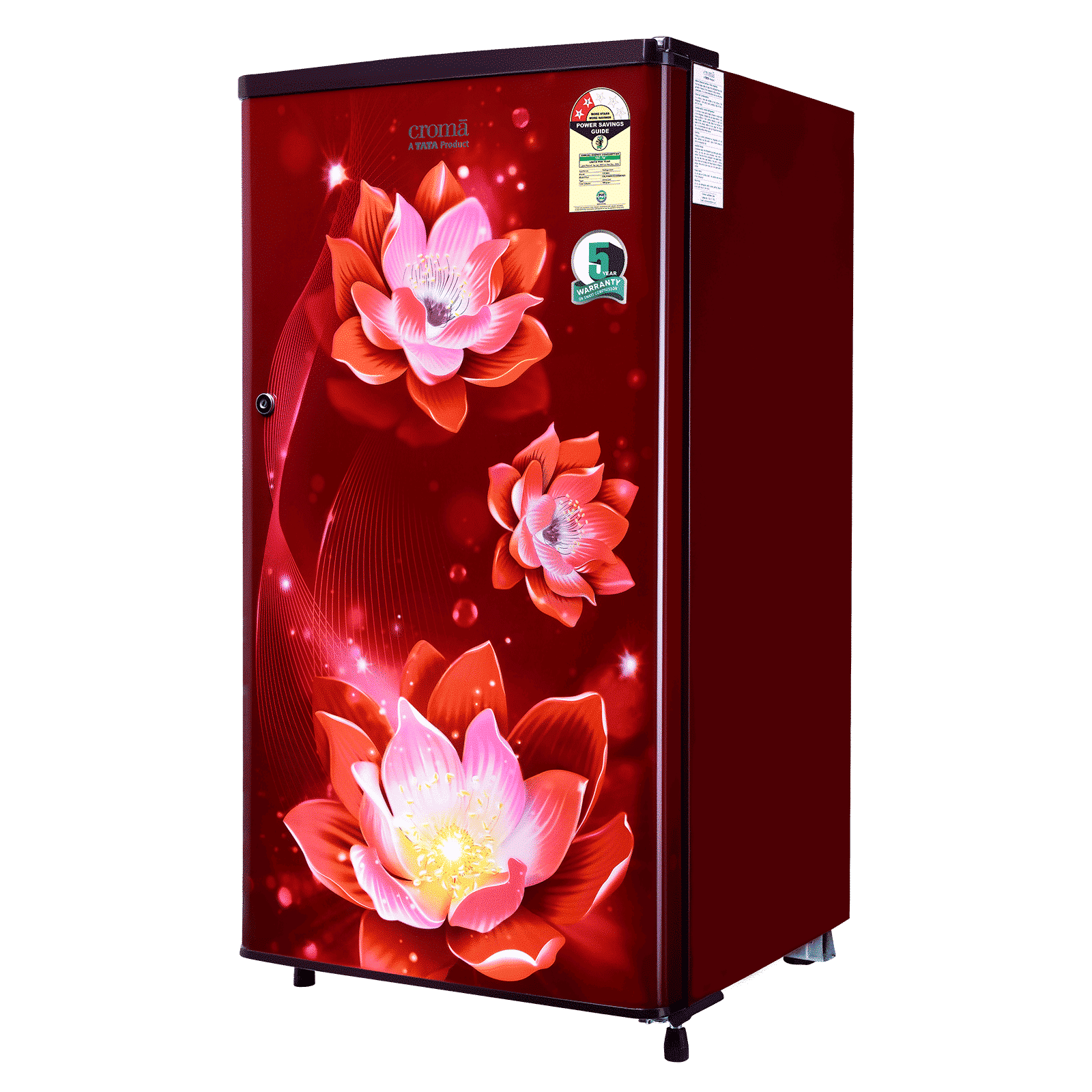 Croma 165 Litres 2 Star Direct Cool Single Door Refrigerator with Anti Fungal Gasket ( PCM Floral)_15