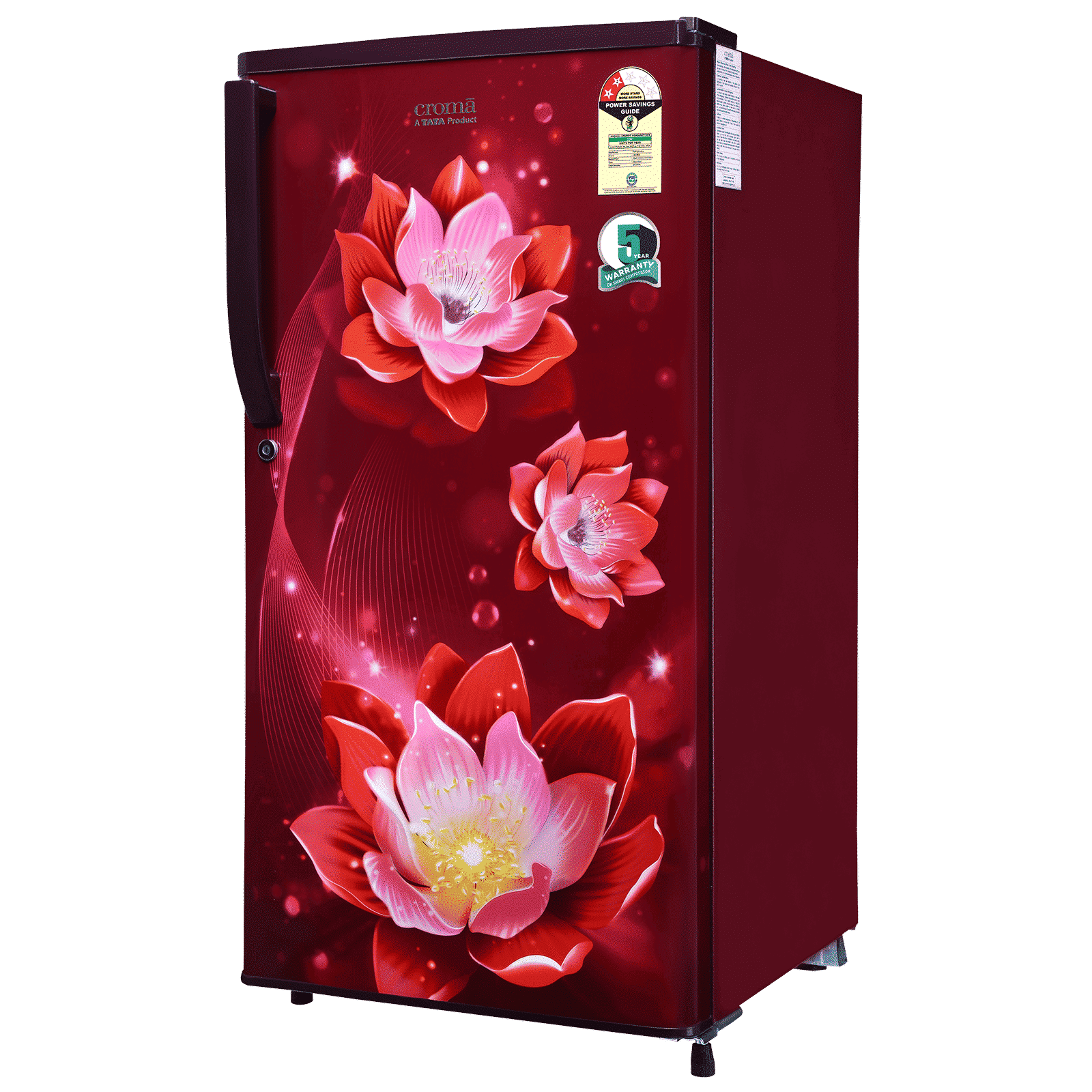 Croma 183 Litres 2 Star Direct Cool Single Door Refrigerator with Anti-Fungal Door Gasket ( Rosalind Wine) Croma 183 Litres 2 Star Direct Cool Single Door Refrigerator with Anti-Fungal Door Gasket ( Rosalind Wine)_15