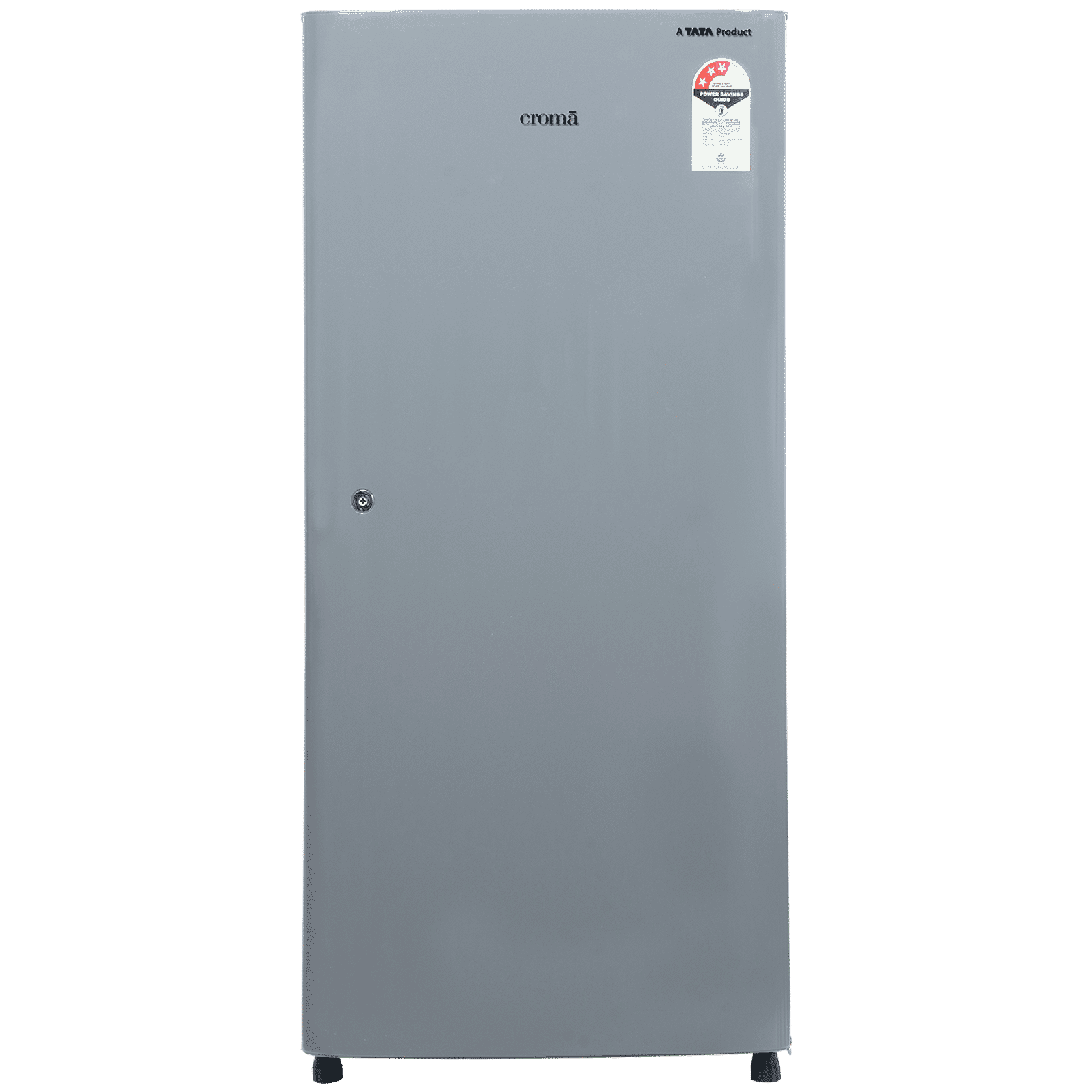 Croma 185 Litres 3 Star Direct Cool Single Door Refrigerator with Inverter Compressor (CRLR185DID276201, Solid Grey)_1