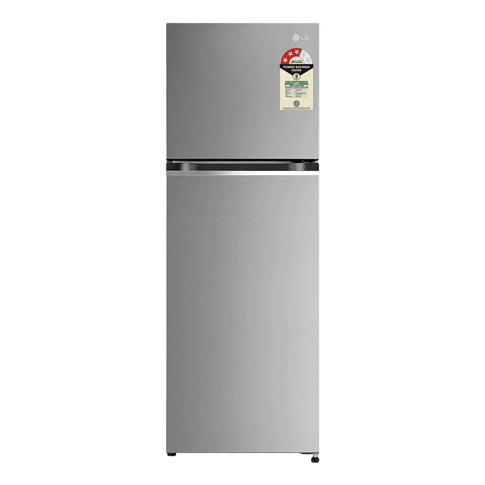 LG 246 Litres 3 Star Frost Free Double Door Convertible Refrigerator with Smart Diagnosis (GL-S262SPZX.DPZZEB, Shiny Steel)_1