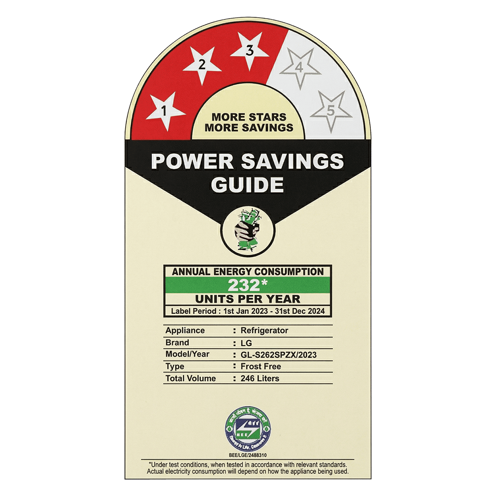 LG 246 Litres 3 Star Frost Free Double Door Convertible Refrigerator with Smart Diagnosis (GL-S262SPZX.DPZZEB, Shiny Steel)_4