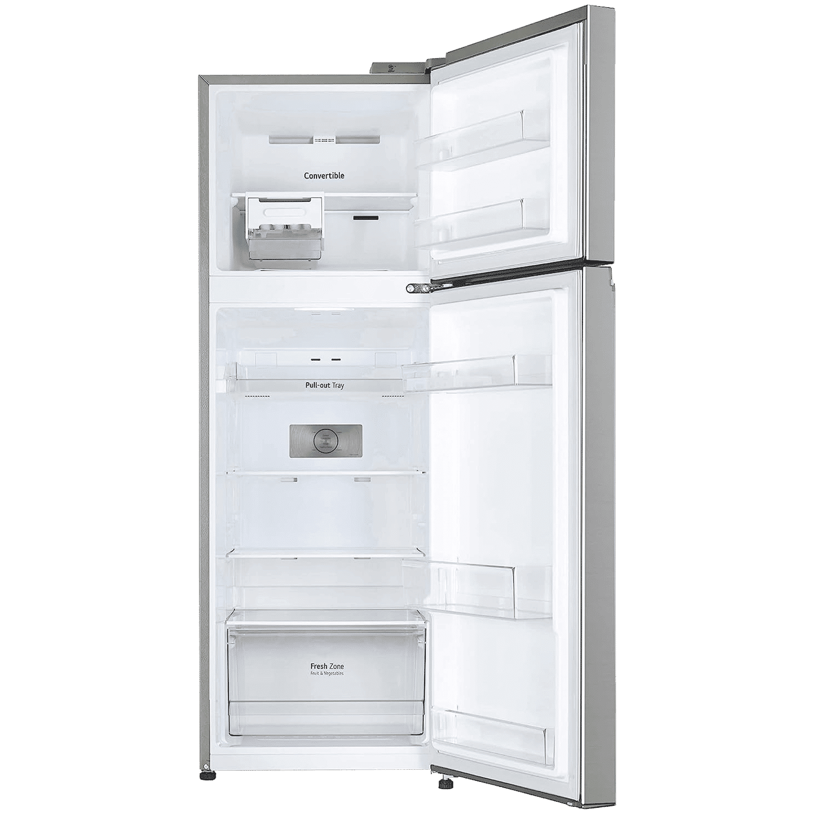 LG 246 Litres 3 Star Frost Free Double Door Convertible Refrigerator with Smart Diagnosis (GL-S262SPZX.DPZZEB, Shiny Steel)_6
