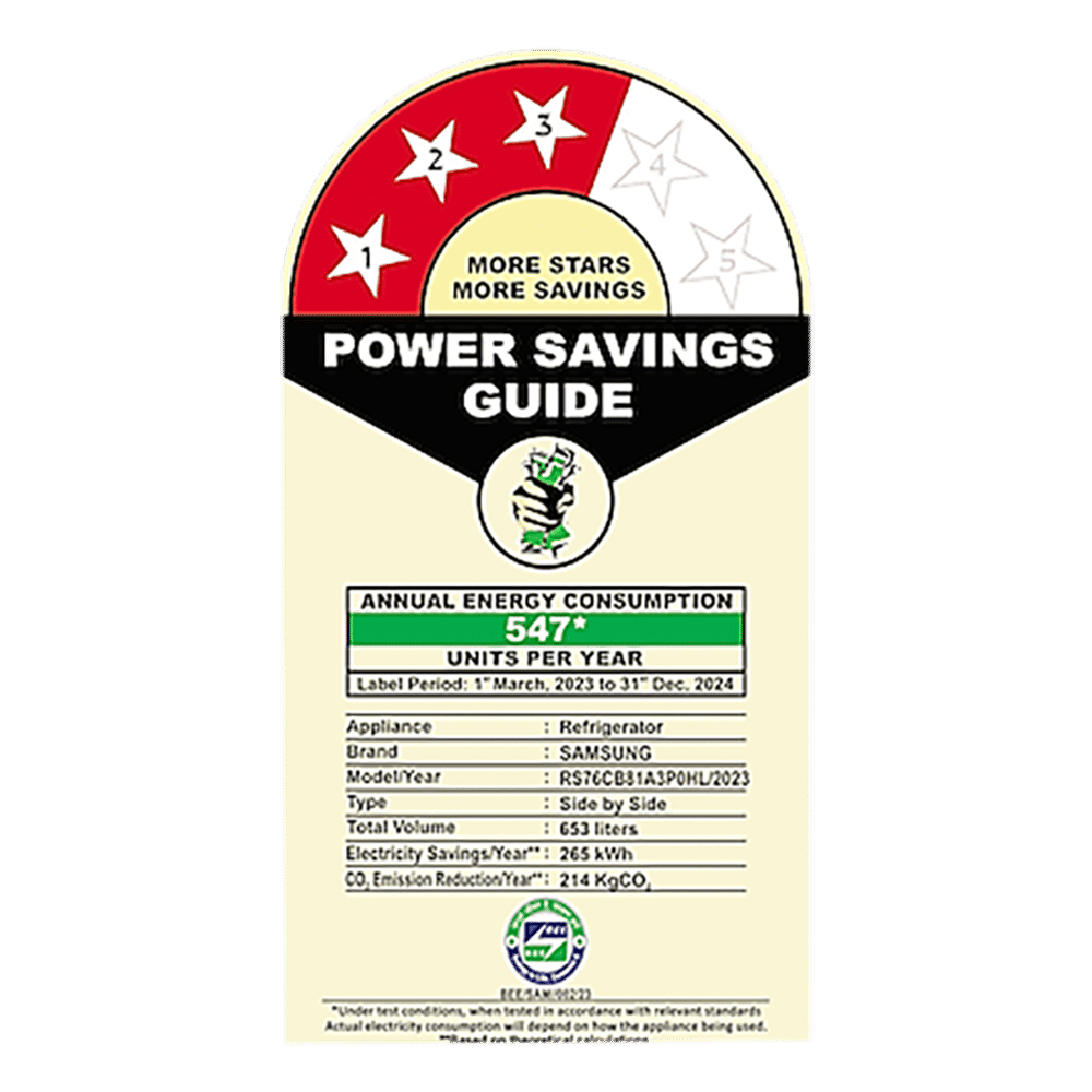 SAMSUNG 653 Litres 3 Star Frost Free Side by Side Door Smart Wi-Fi Enabled Refrigerator with Twin Cooling Plus (RS76CB81A3P0HL, Clean Pink) SAMSUNG 653 Litres 3 Star Frost Free Side by Side Door Smart Wi-Fi Enabled Refrigerator with Twin Cooling Plus (RS76CB81A3P0HL, Clean Pink)_9