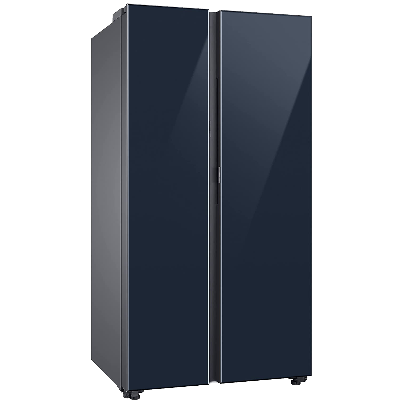 SAMSUNG 653 Litres 3 Star Frost Free Side by Side Door Smart Wi-Fi Enabled Convertible Refrigerator with Twin Cooling Plus (RS76CB81A341HL, Glam Navy)_4