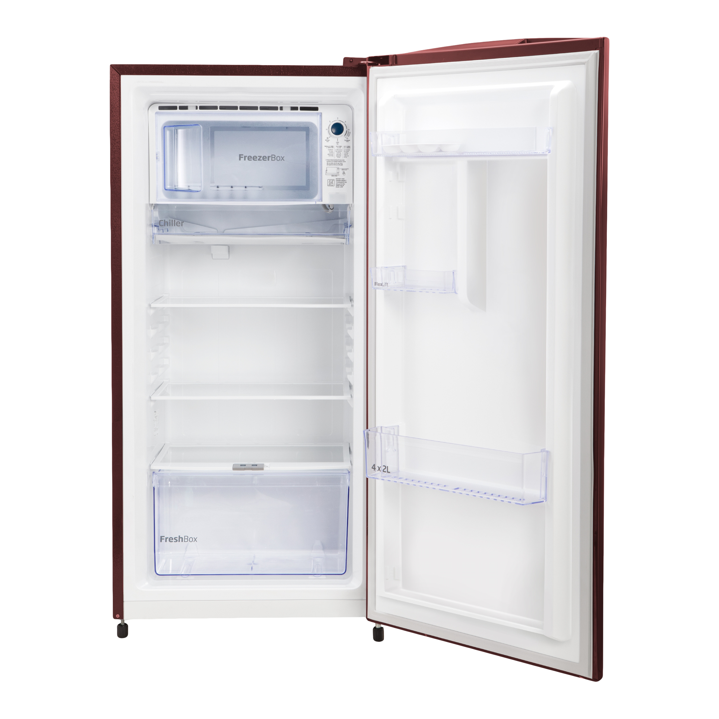 VOLTAS beko 173 Litres 2 Star Direct Cool Single Door Refrigerator with Reciprocating Compressor (RDC205D / S0XWR0M0, Wine) VOLTAS beko 173 Litres 2 Star Direct Cool Single Door Refrigerator with Reciprocating Compressor (RDC205D / S0XWR0M0, Wine)_6