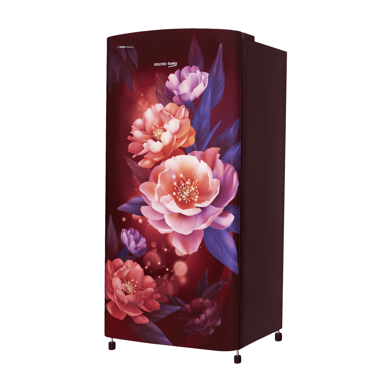 VOLTAS beko 173 Litres 2 Star Direct Cool Single Door Refrigerator with Stabilizer Free Operation (RDC205D / S0PWR0M0, Peony Wine)_4
