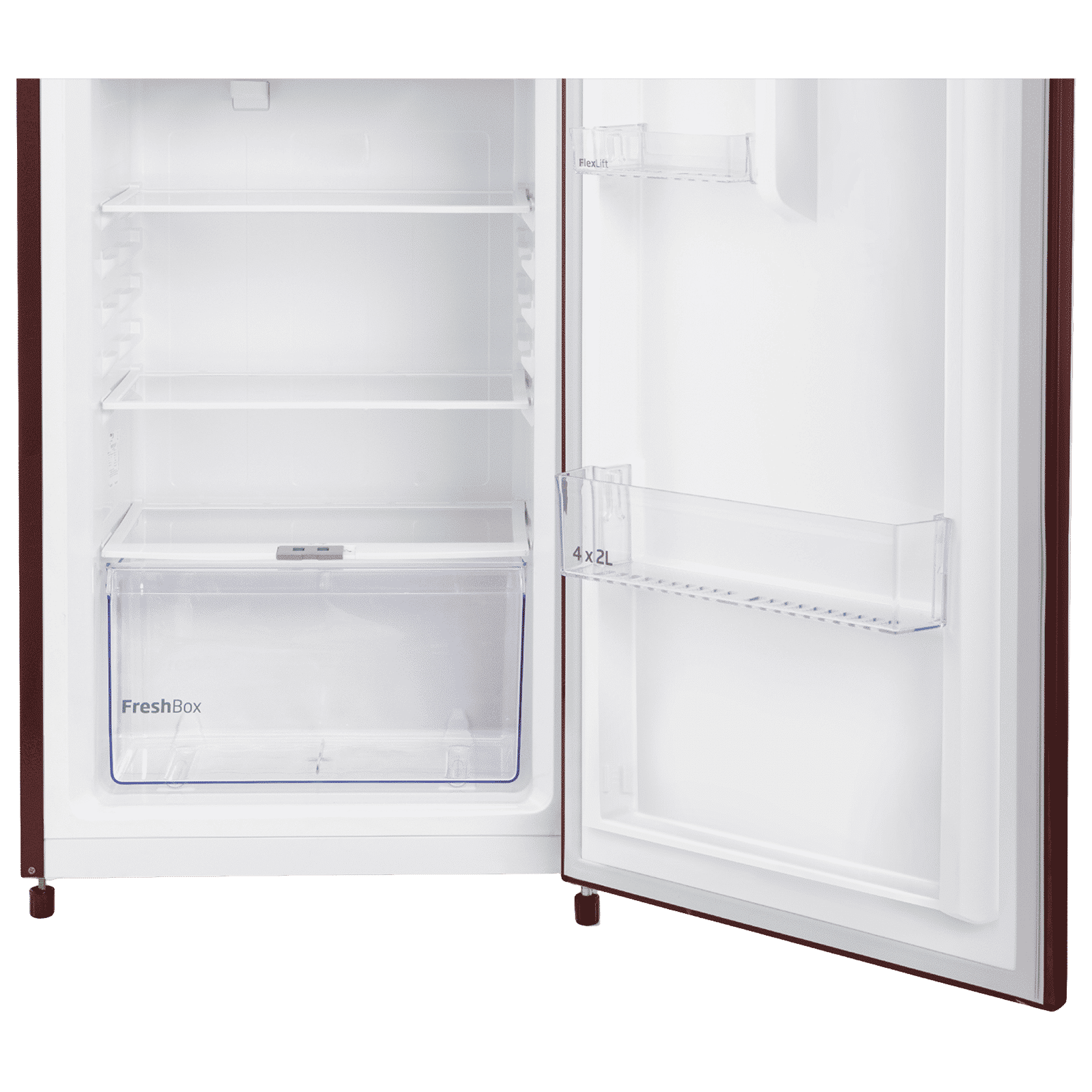 VOLTAS beko 183 Litres 2 Star Direct Cool Single Door Refrigerator with Reciprocating Compressor (RDC215D / S0RFR0M0, Fressia Ruby)_7
