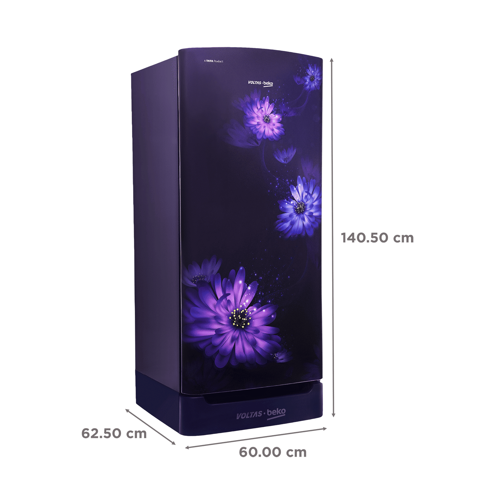 VOLTAS beko 183 Litres 4 Star Direct Cool Single Door Refrigerator with Stabilizer Free Operation (RDC215B / W0DBR0M0, Dahlia Blue) VOLTAS beko 183 Litres 4 Star Direct Cool Single Door Refrigerator with Stabilizer Free Operation (RDC215B / W0DBR0M0, Dahlia Blue)_3