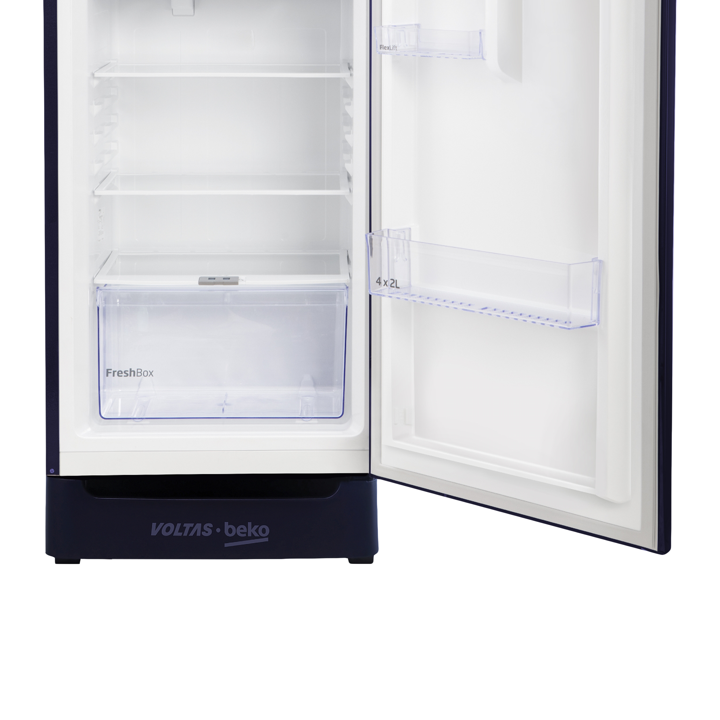 VOLTAS beko 183 Litres 4 Star Direct Cool Single Door Refrigerator with Stabilizer Free Operation (RDC215B / W0DBR0M0, Dahlia Blue) VOLTAS beko 183 Litres 4 Star Direct Cool Single Door Refrigerator with Stabilizer Free Operation (RDC215B / W0DBR0M0, Dahlia Blue)_7
