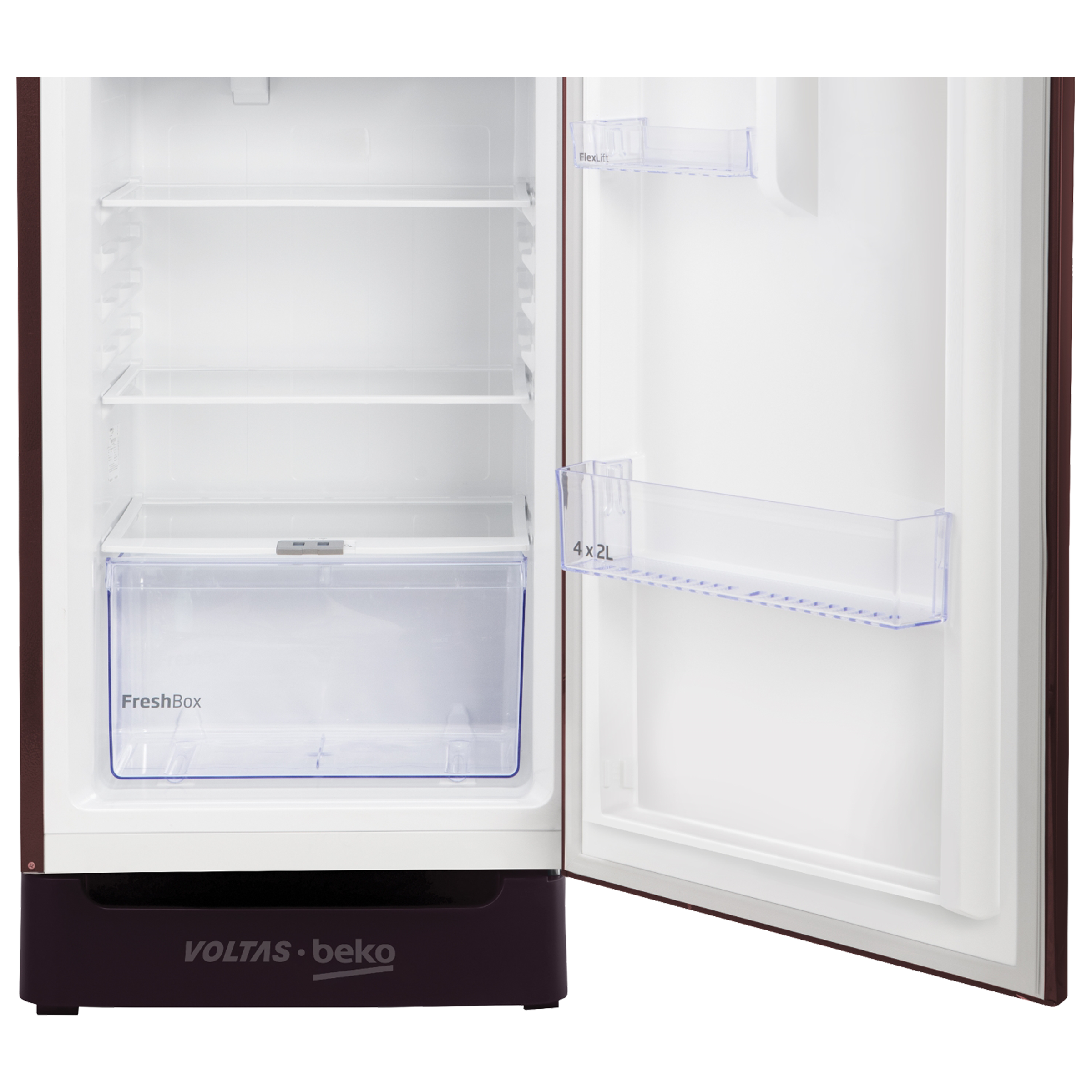 VOLTAS beko 183 Litres 5 Star Direct Cool Single Door Refrigerator with Reciprocating Compressor (RDC215A / W0VWR0M0, Vivi Wine)_15
