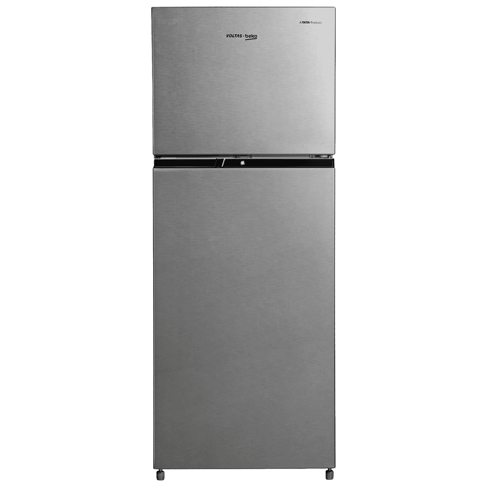 VOLTAS beko 228 Litres 2 Star Frost Free Double Door Refrigerator with Reciprocating Compressor (RFF265D/W0XIR0I000, Brushed Silver)_1