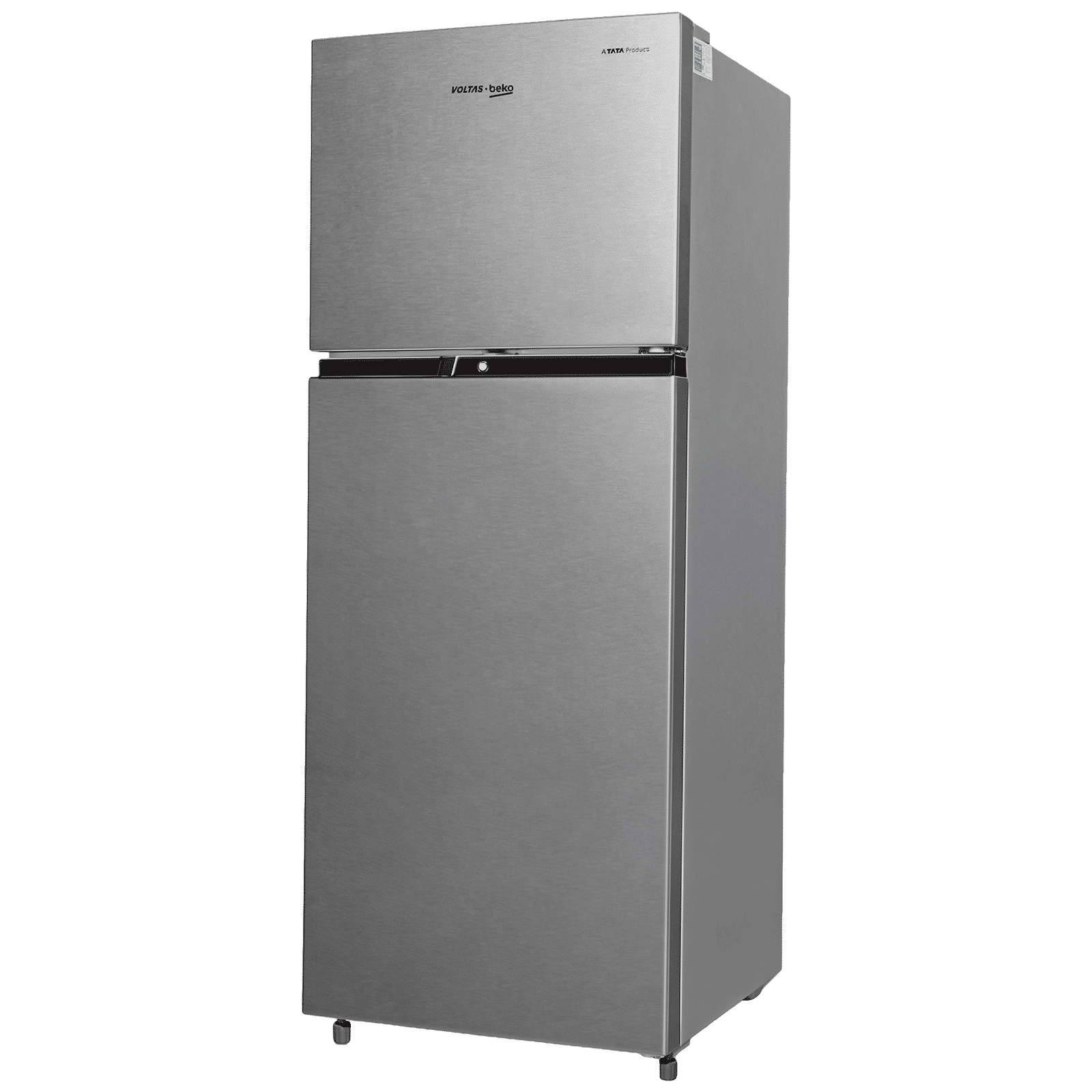VOLTAS beko 228 Litres 2 Star Frost Free Double Door Refrigerator with Reciprocating Compressor (RFF265D/W0XIR0I000, Brushed Silver)_4